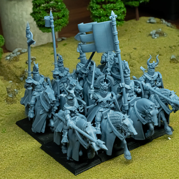 Miniatura Caballeros del Grial Bretones resina 28mm sin pintar - Drakholm