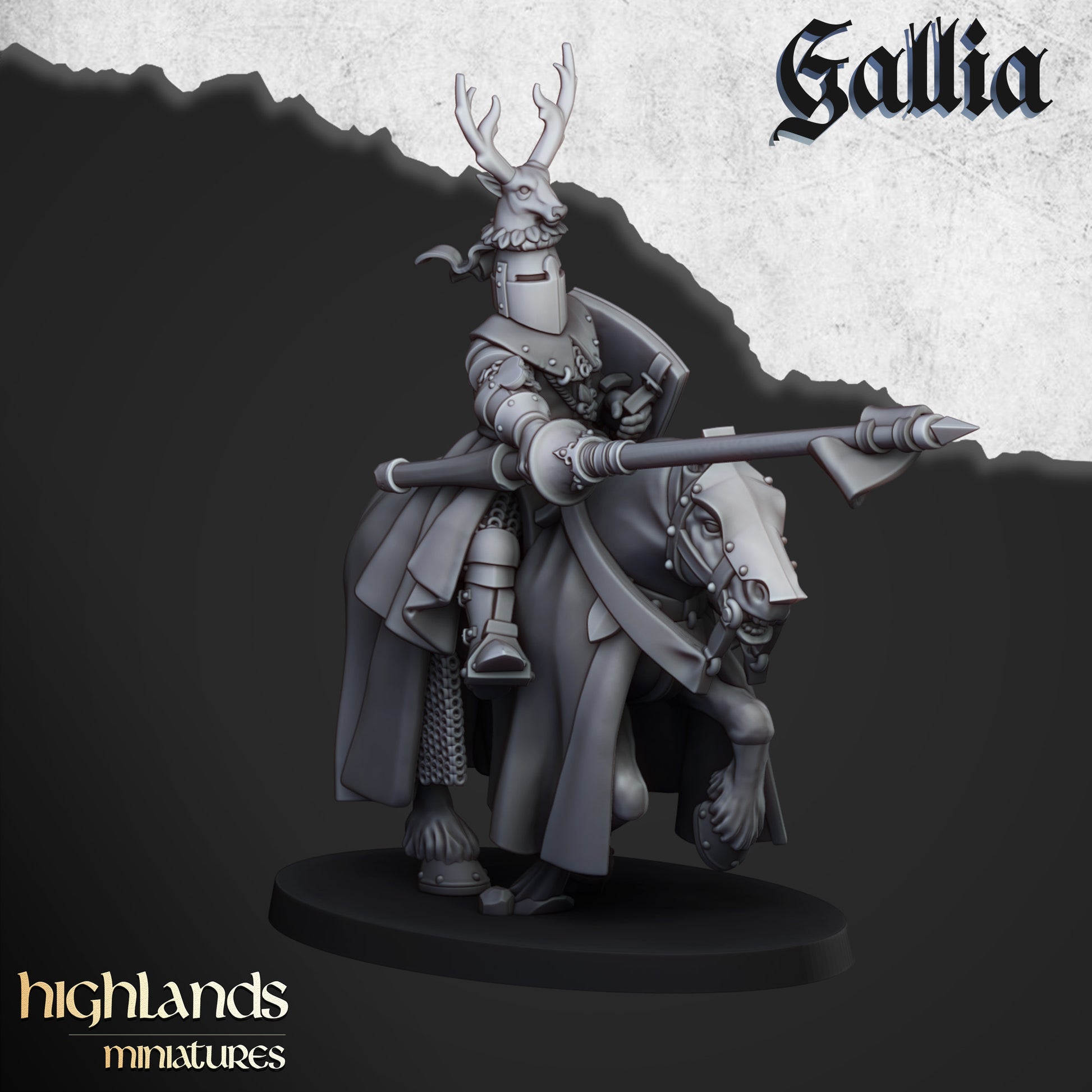 Miniatura Caballeros del Grial Bretones resina 28mm sin pintar - Drakholm