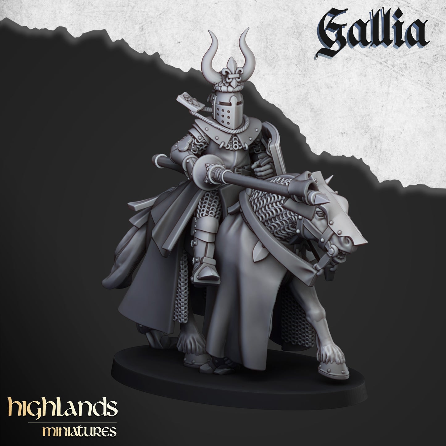 Miniatura Caballeros del Grial Bretones resina 28mm sin pintar - Drakholm