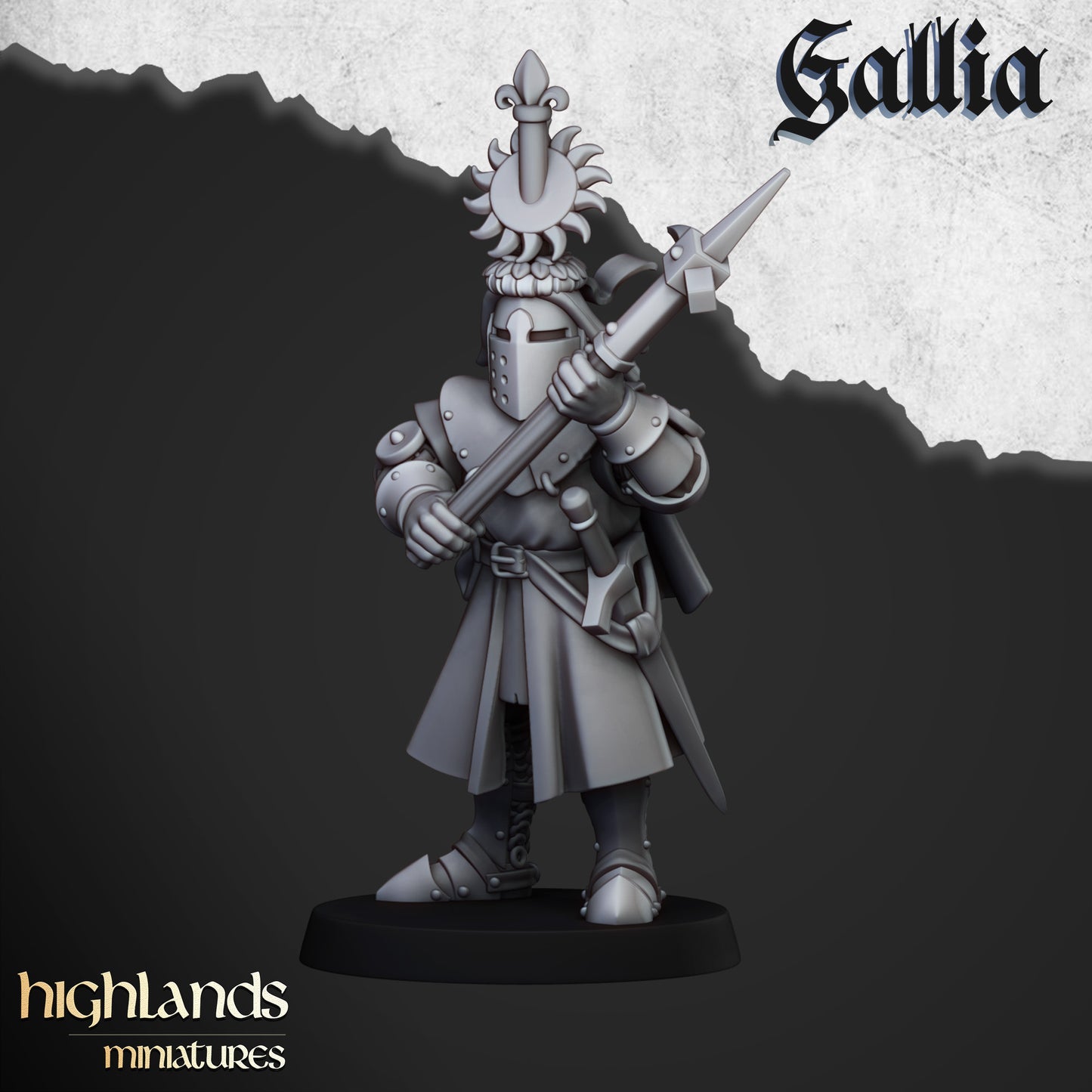 Miniatura Caballeros de Gallia Bretones resina 28mm sin pintar - Drakholm