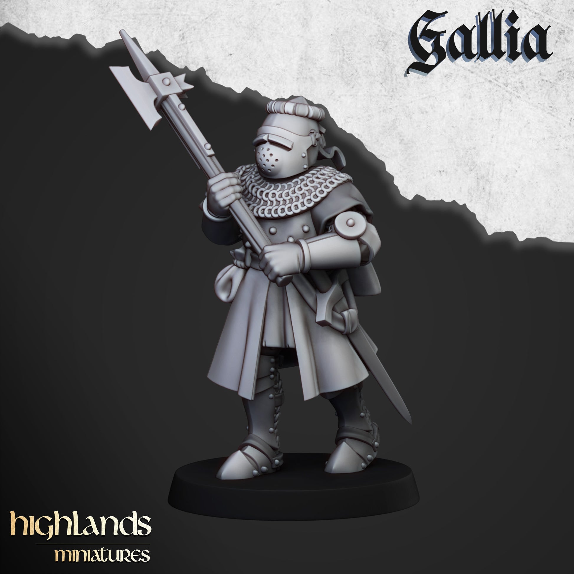 Miniatura Caballeros de Gallia Bretones resina 28mm sin pintar - Drakholm