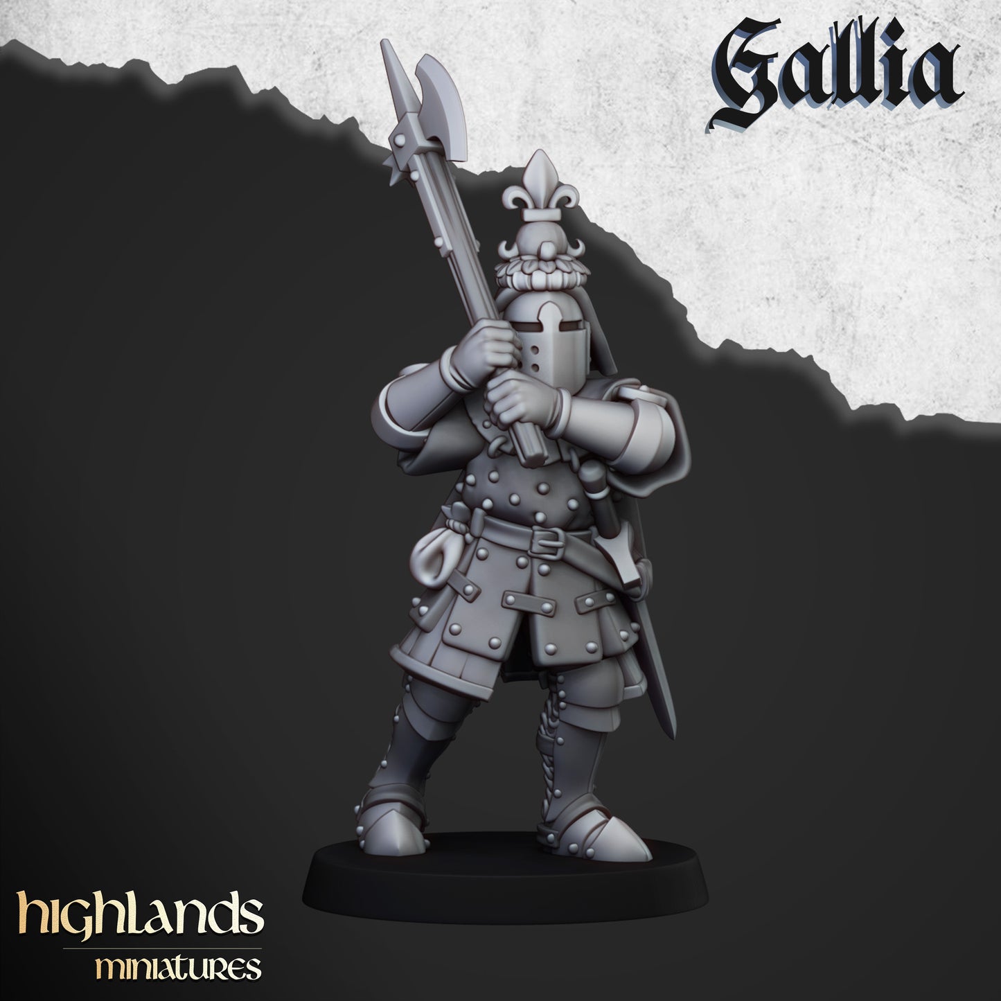 Miniatura Caballeros de Gallia Bretones resina 28mm sin pintar - Drakholm