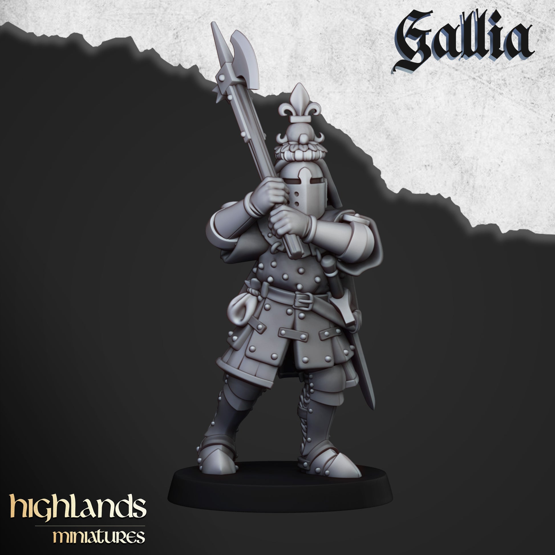 Miniatura Caballeros de Gallia Bretones resina 28mm sin pintar - Drakholm