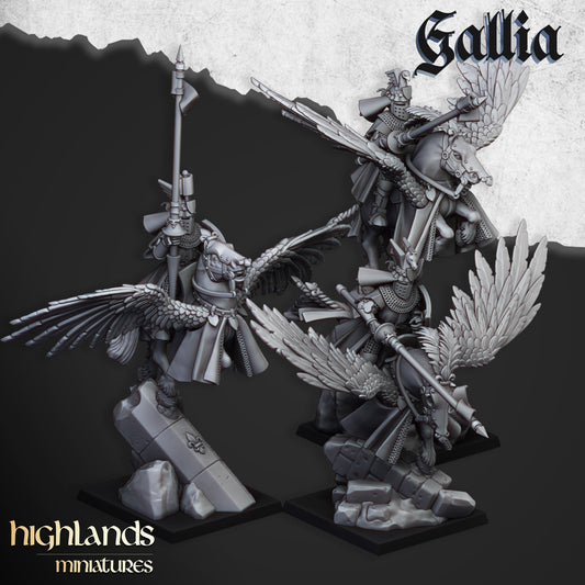 Miniatura Caballeros de Gallia a Pie Bretones resina 28mm sin pintar - Drakholm