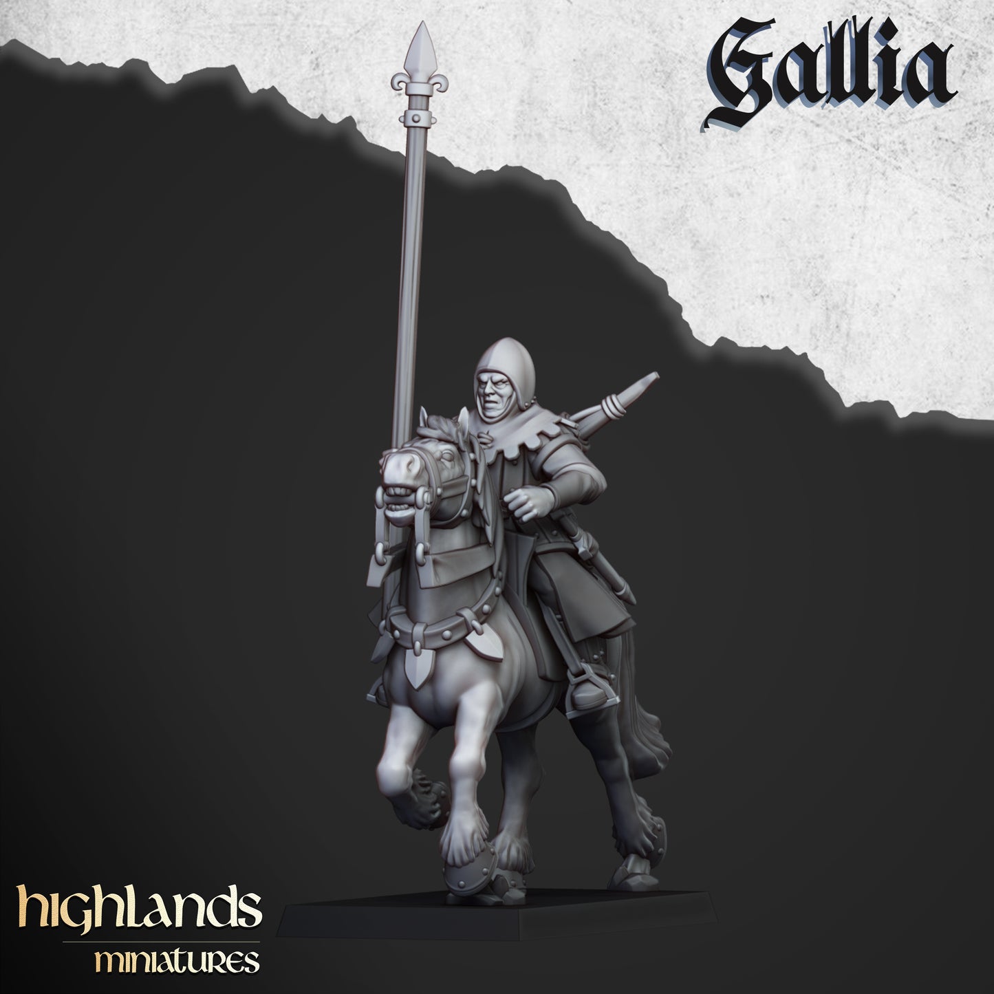 Miniatura Dama de Gallia Bretones resina 28mm sin pintar - Drakholm