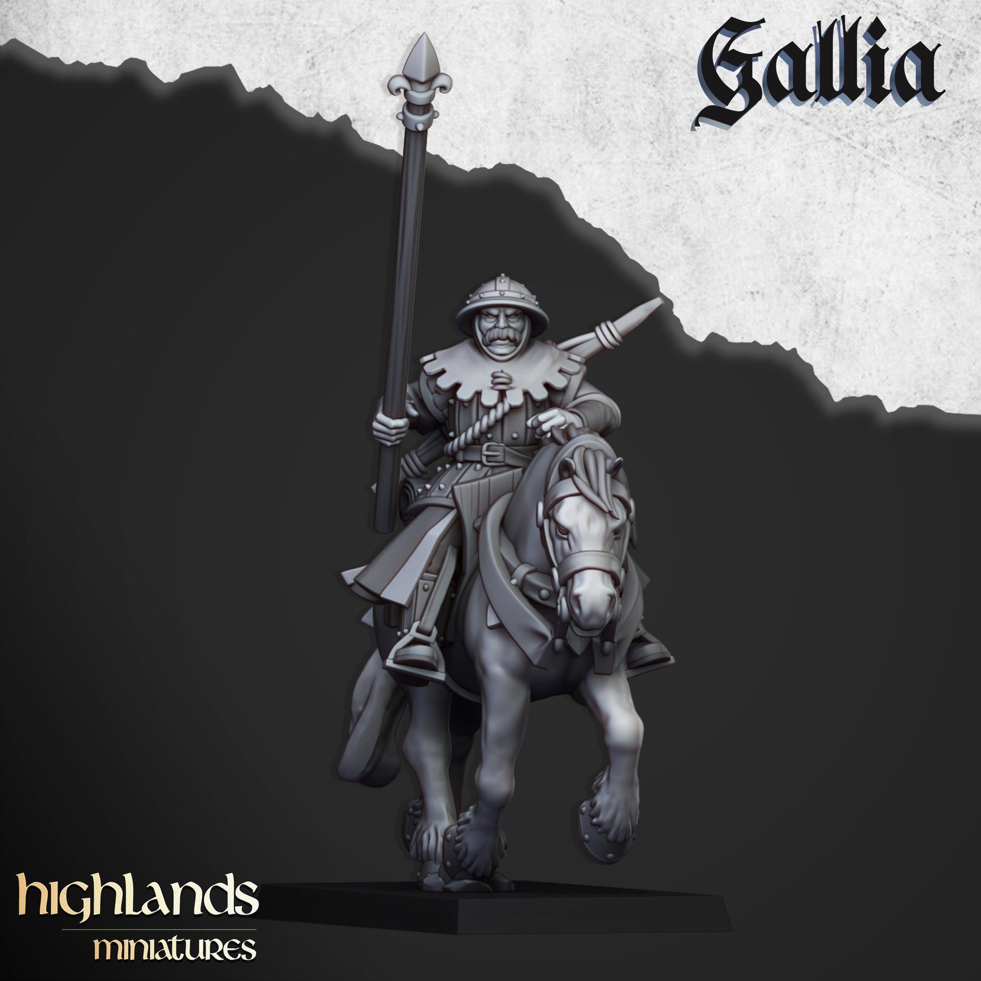 Miniatura Dama de Gallia Bretones resina 28mm sin pintar - Drakholm