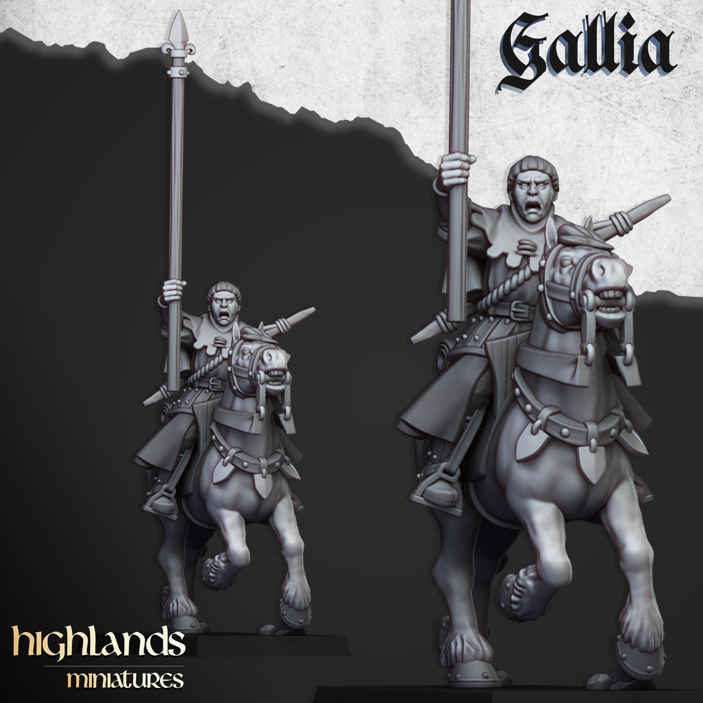 Miniatura Dama de Gallia Bretones resina 28mm sin pintar - Drakholm