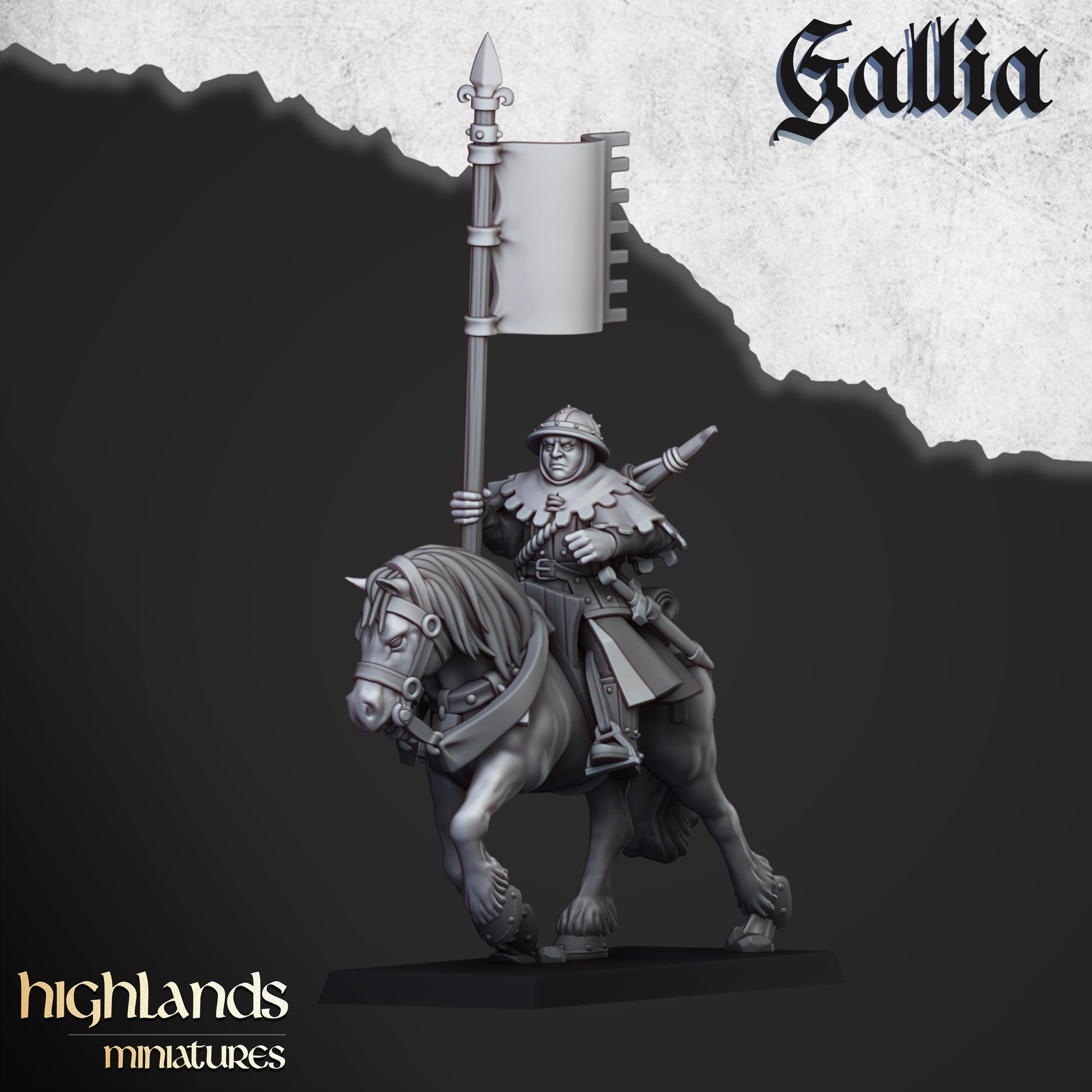 Miniatura Dama de Gallia Bretones resina 28mm sin pintar - Drakholm