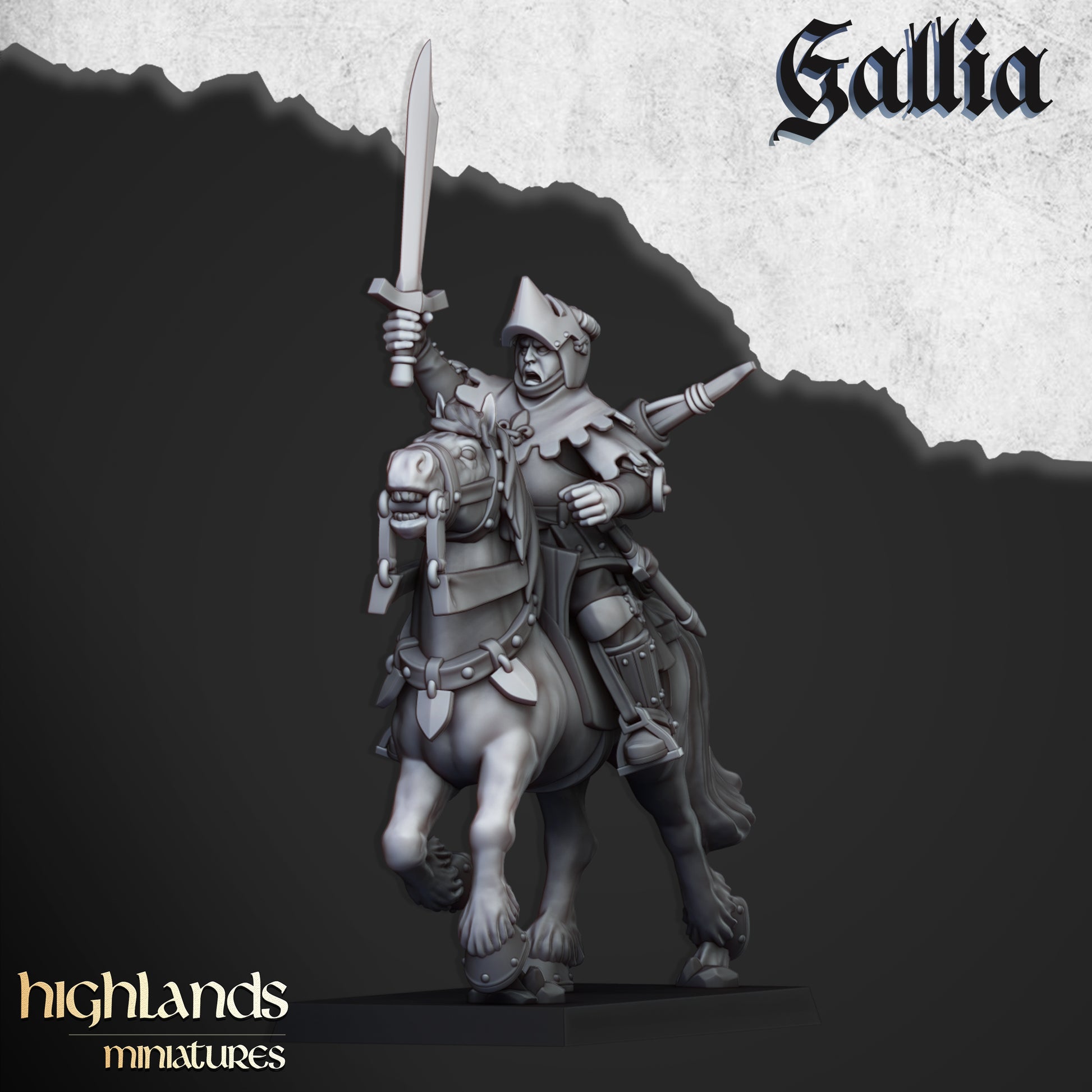 Miniatura Dama de Gallia Bretones resina 28mm sin pintar - Drakholm