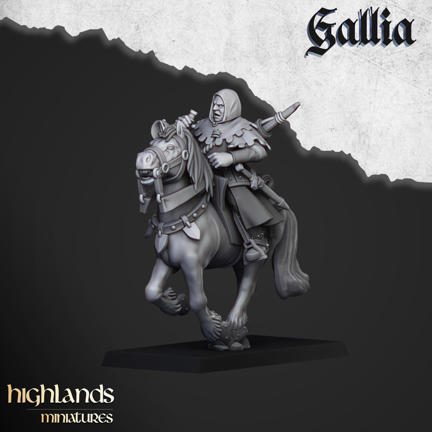 Miniatura Dama de Gallia Bretones resina 28mm sin pintar - Drakholm
