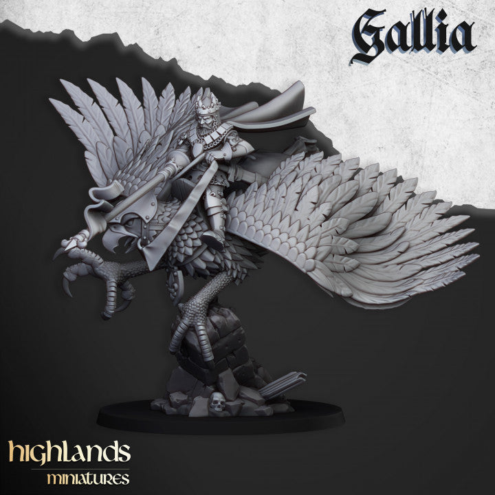 Miniatura Caballeros Andantes Bretones resina 28mm sin pintar - Drakholm