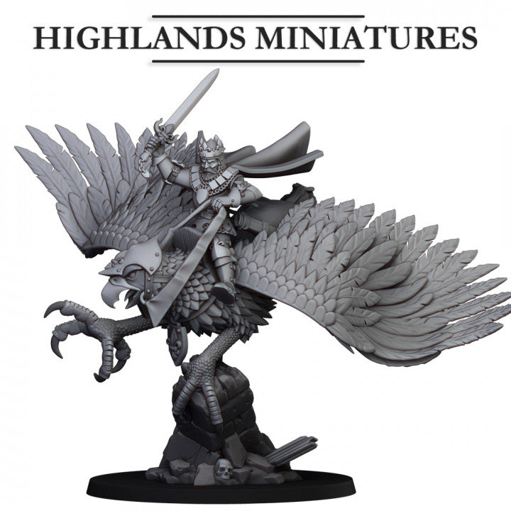 Miniatura Caballeros Andantes Bretones resina 28mm sin pintar - Drakholm