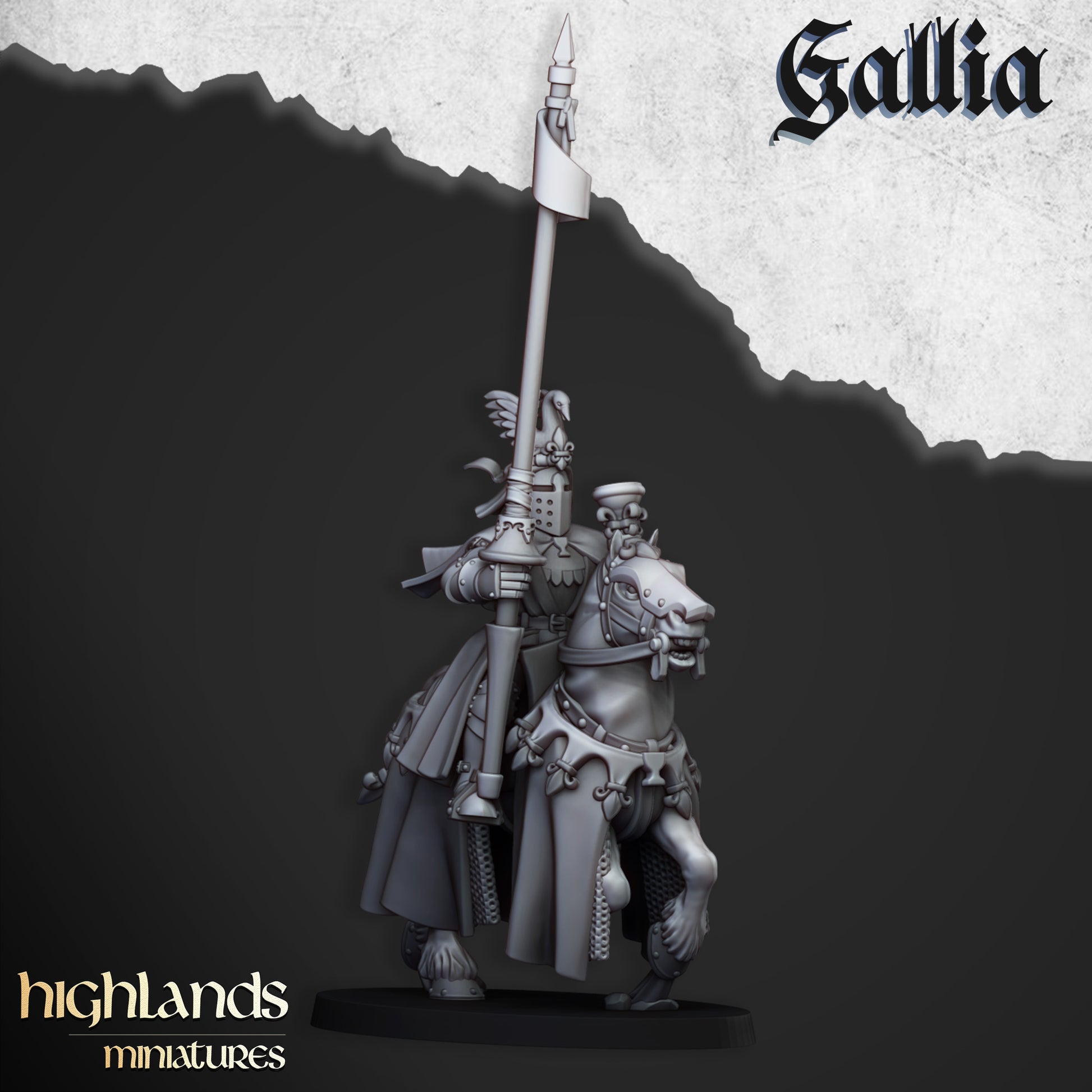 Miniatura Robert de Gallia Bretones resina 28mm sin pintar - Drakholm