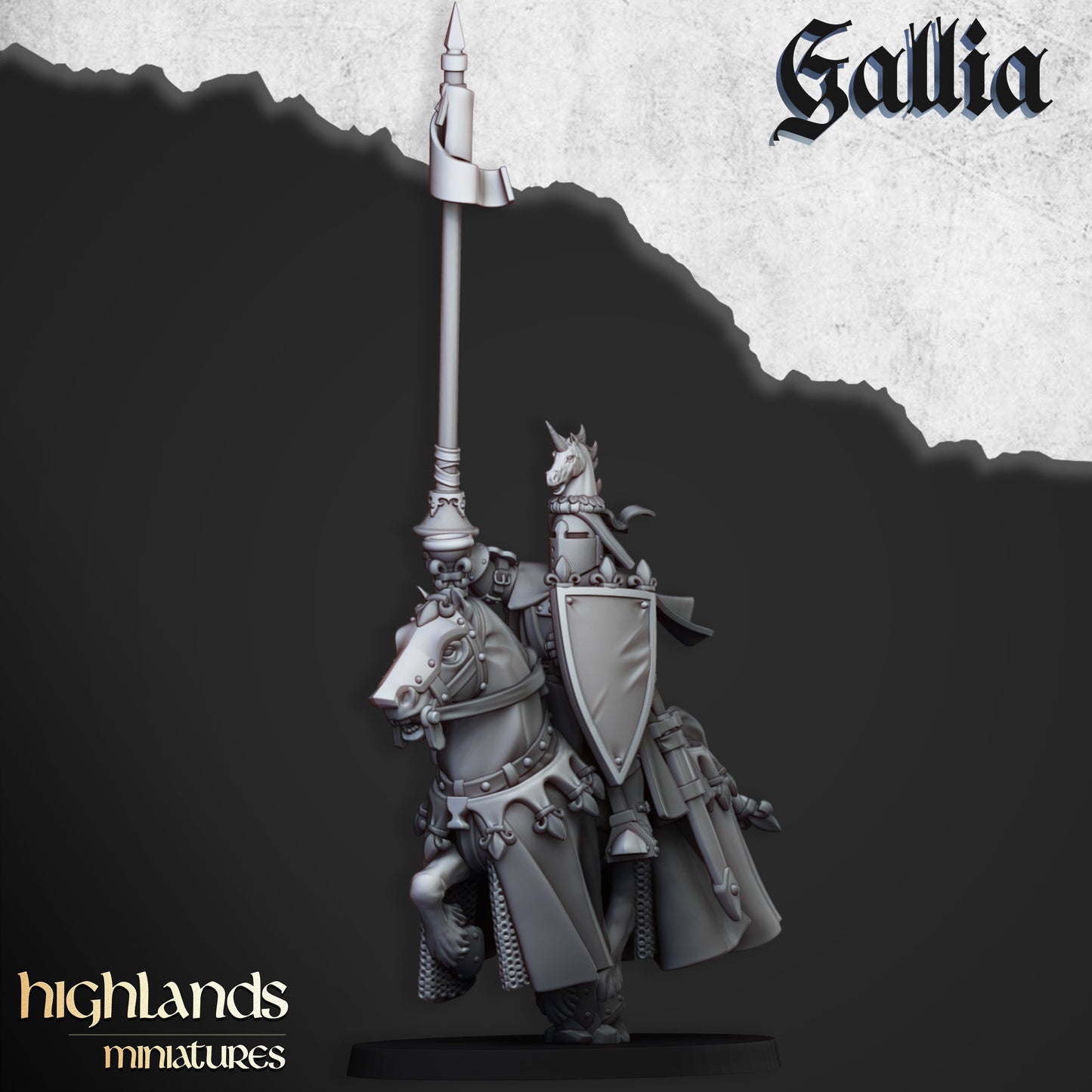 Miniatura Robert de Gallia Bretones resina 28mm sin pintar - Drakholm