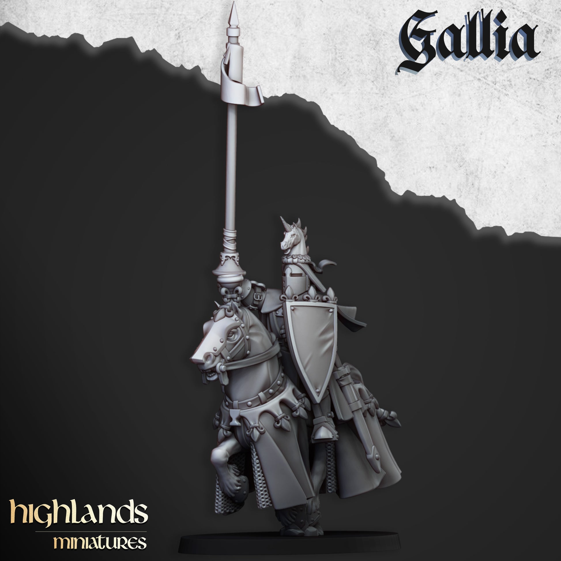 Miniatura Robert de Gallia Bretones resina 28mm sin pintar - Drakholm