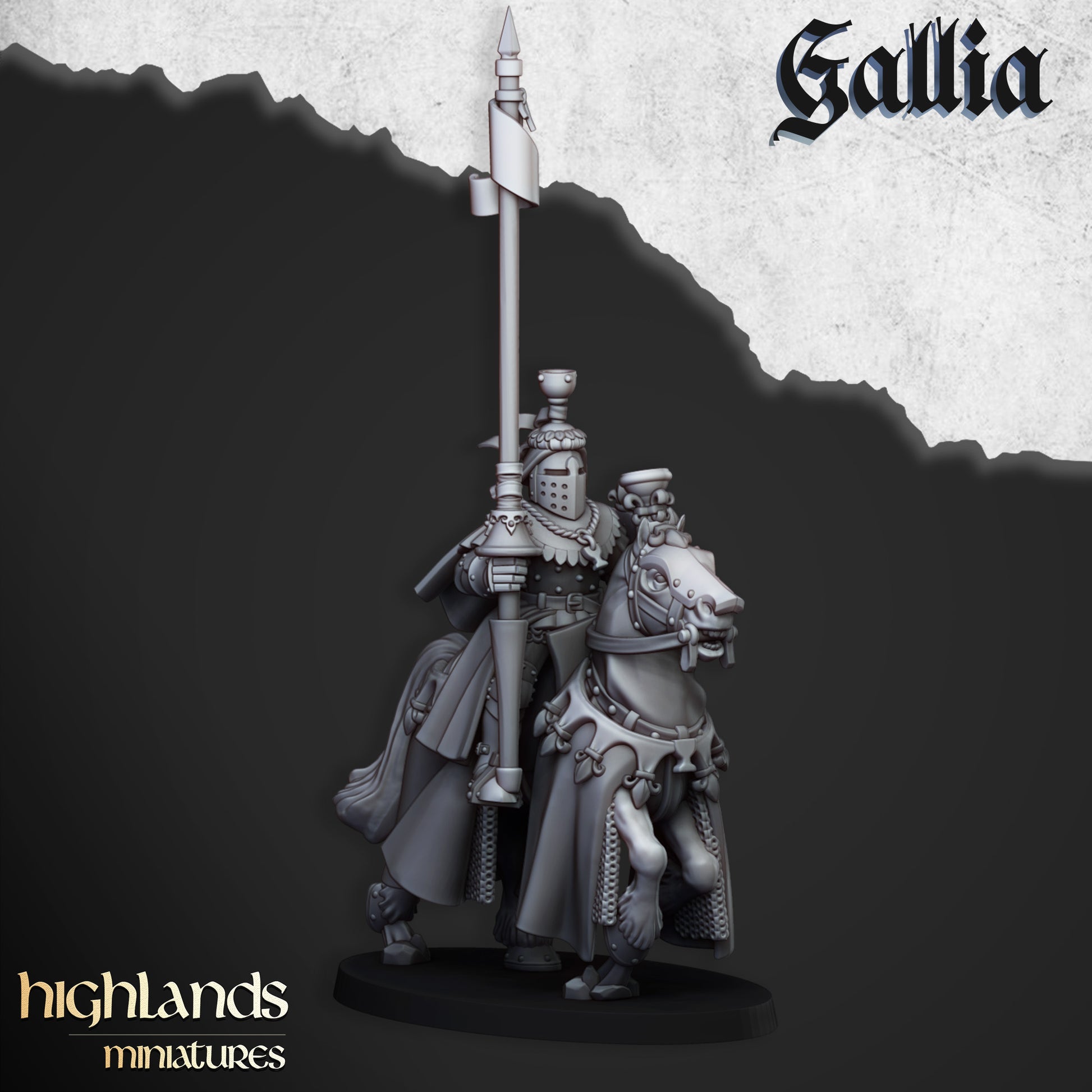 Miniatura Robert de Gallia Bretones resina 28mm sin pintar - Drakholm