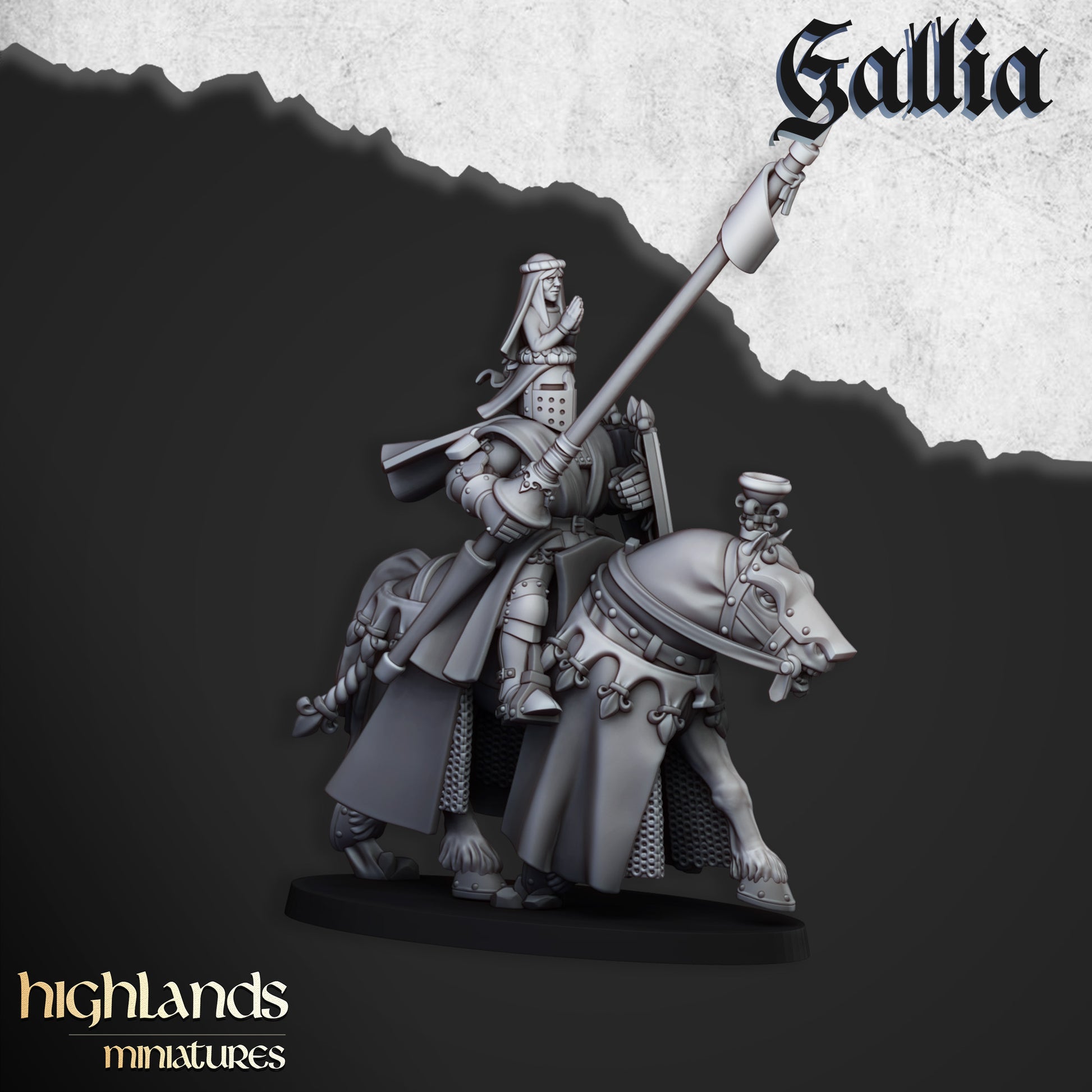 Miniatura Robert de Gallia Bretones resina 28mm sin pintar - Drakholm