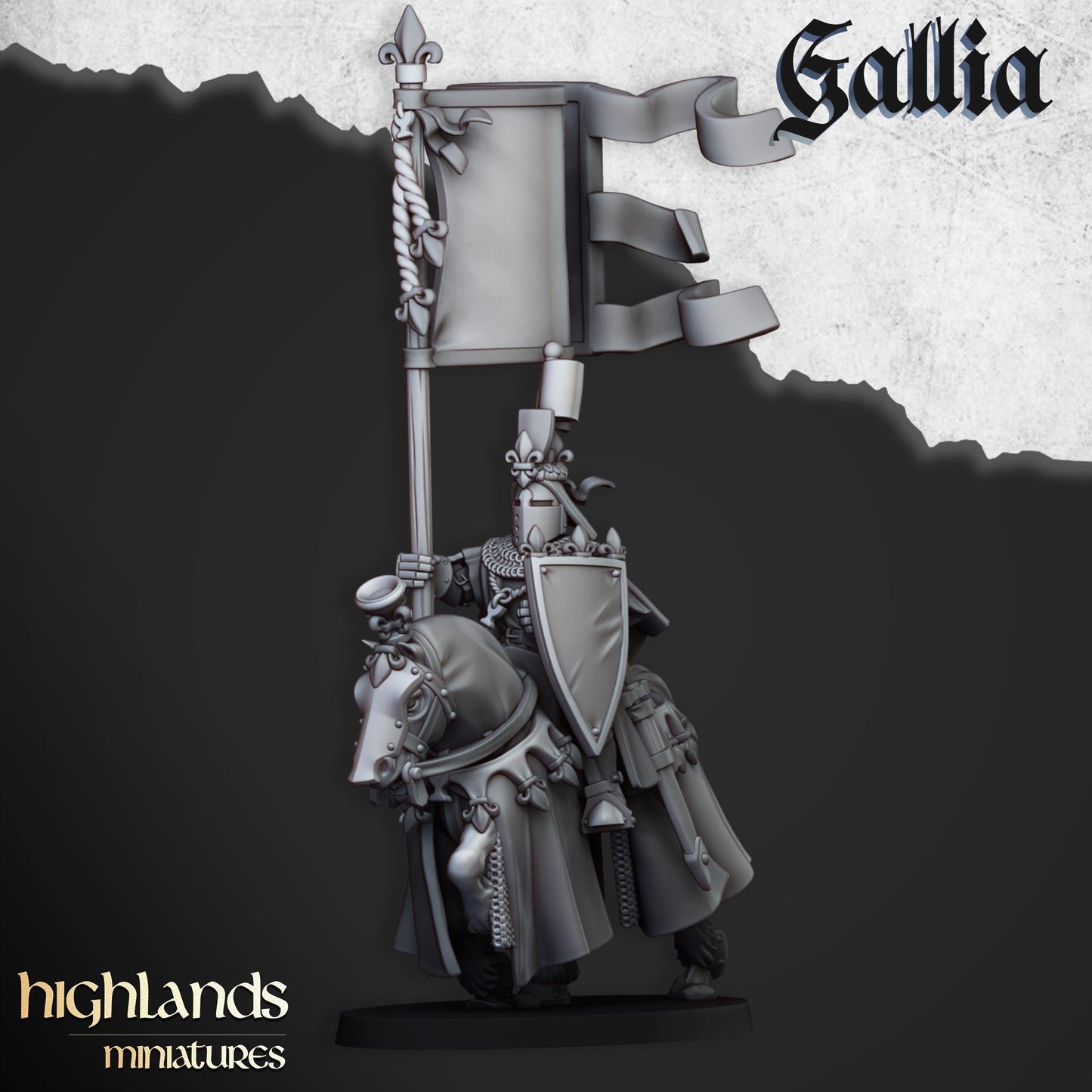 Miniatura Robert de Gallia Bretones resina 28mm sin pintar - Drakholm