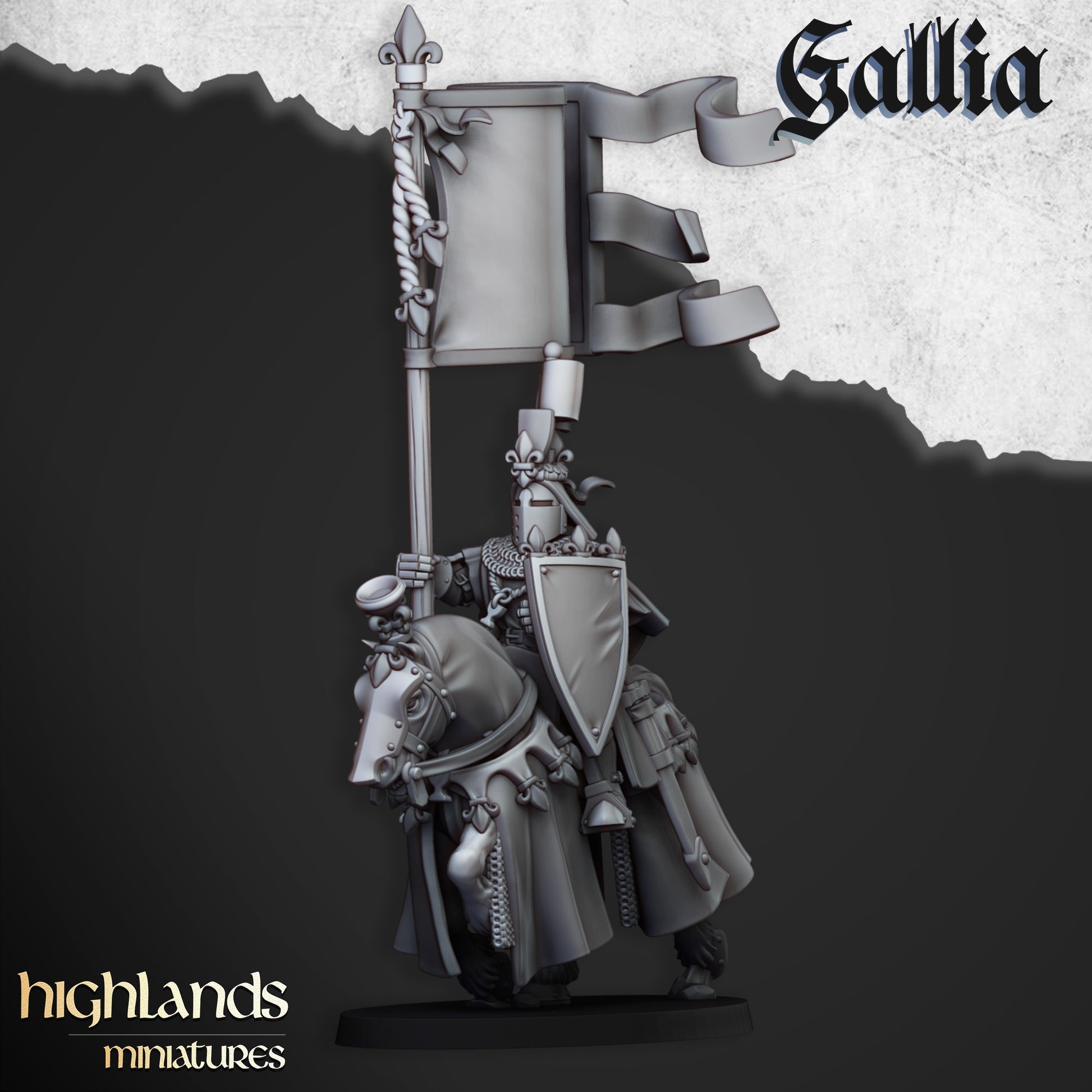 Miniatura Robert de Gallia Bretones resina 28mm sin pintar - Drakholm