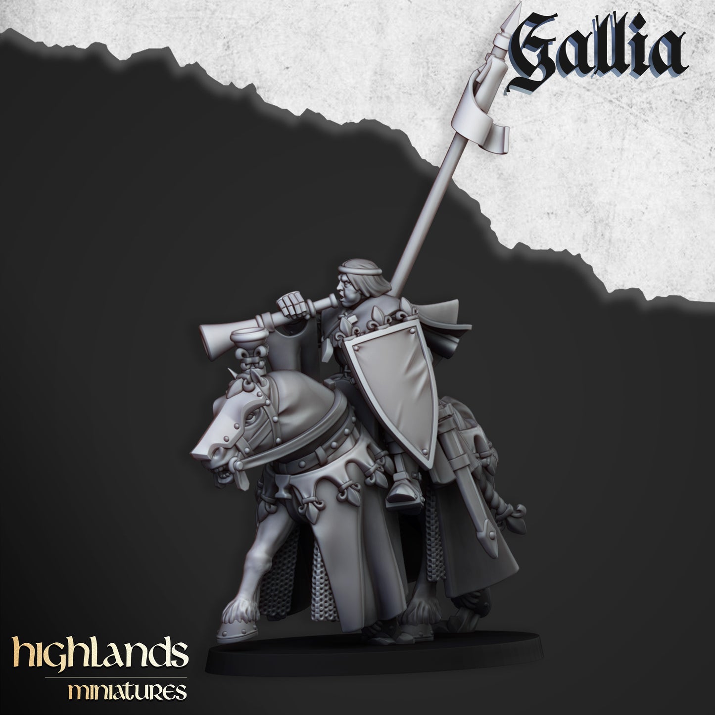 Miniatura Robert de Gallia Bretones resina 28mm sin pintar - Drakholm