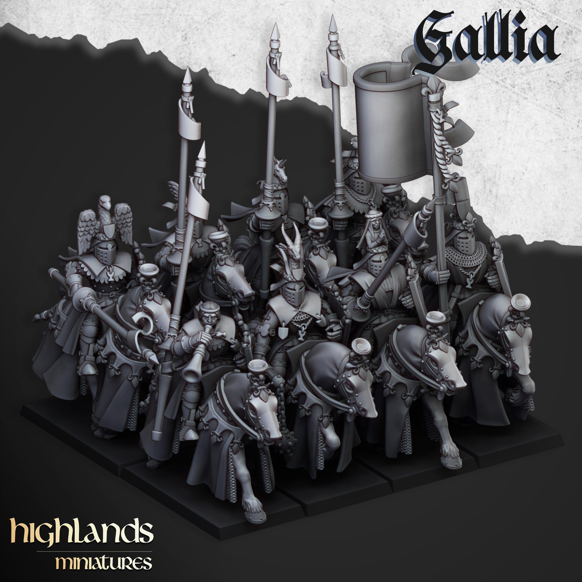 Miniatura Robert de Gallia Bretones resina 28mm sin pintar - Drakholm