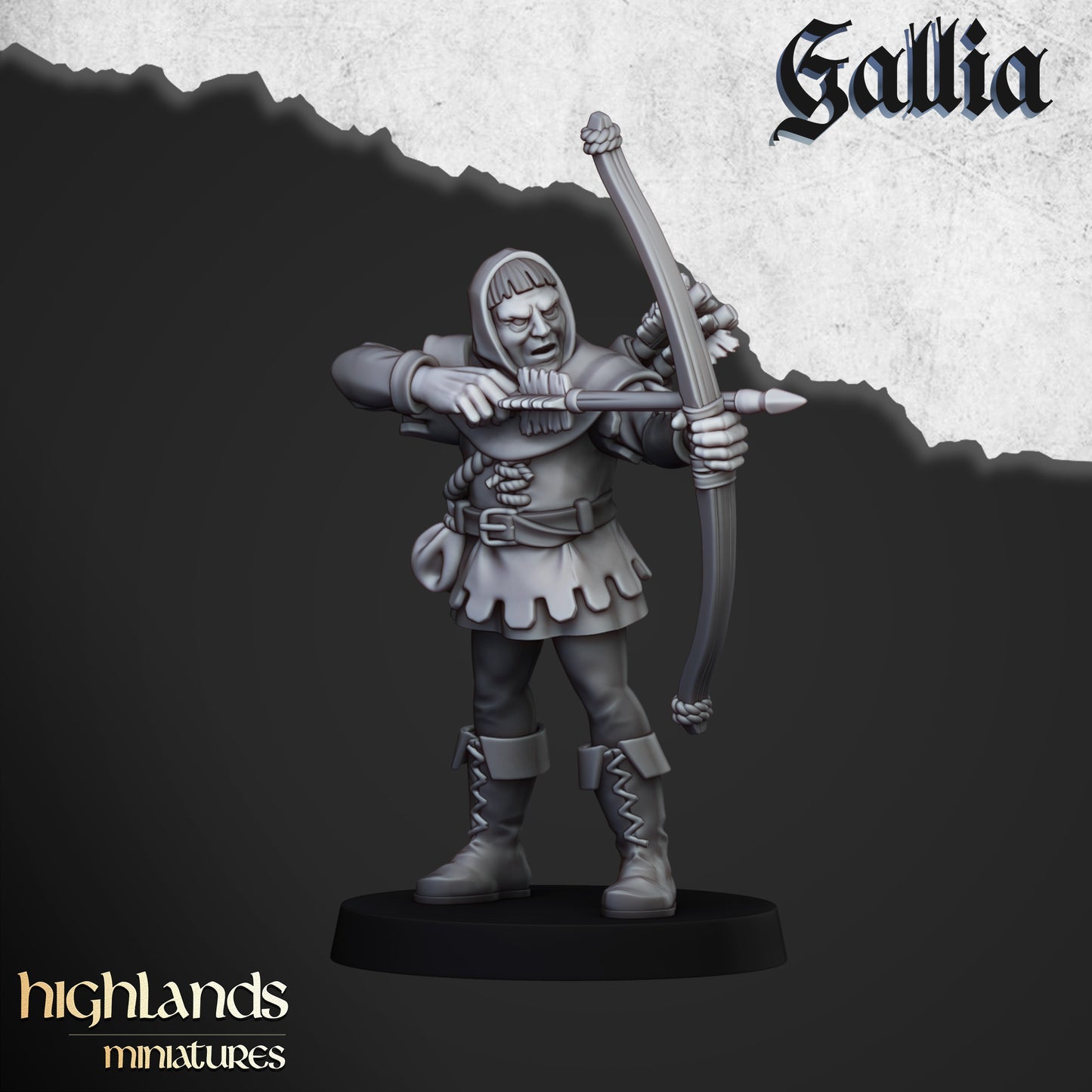 Miniatura Caballeros Reales de Gallia Bretones resina 28mm sin pintar - Drakholm