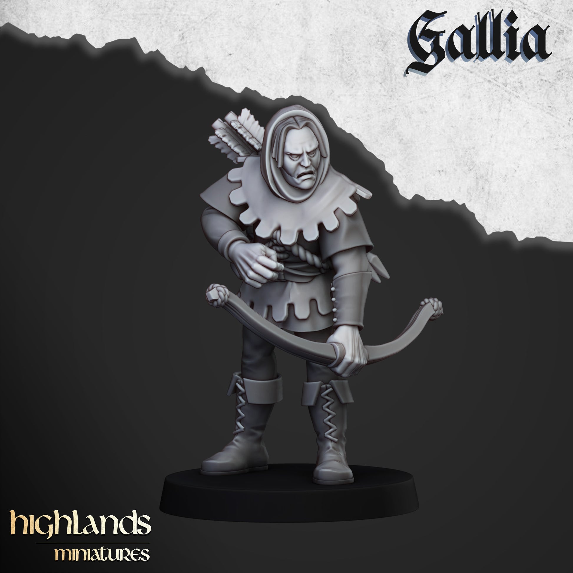 Miniatura Caballeros Reales de Gallia Bretones resina 28mm sin pintar - Drakholm