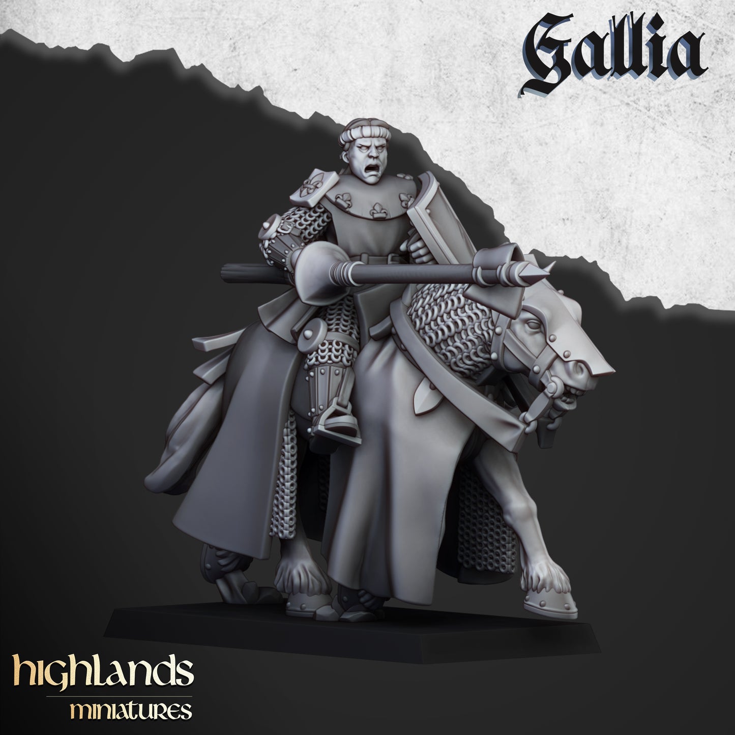 Miniatura Sir Lancelot, Alto Duque de Gallia Bretones resina 28mm sin pintar - Drakholm
