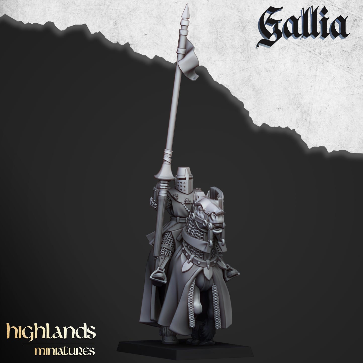 Miniatura Sir Lancelot, Alto Duque de Gallia Bretones resina 28mm sin pintar - Drakholm