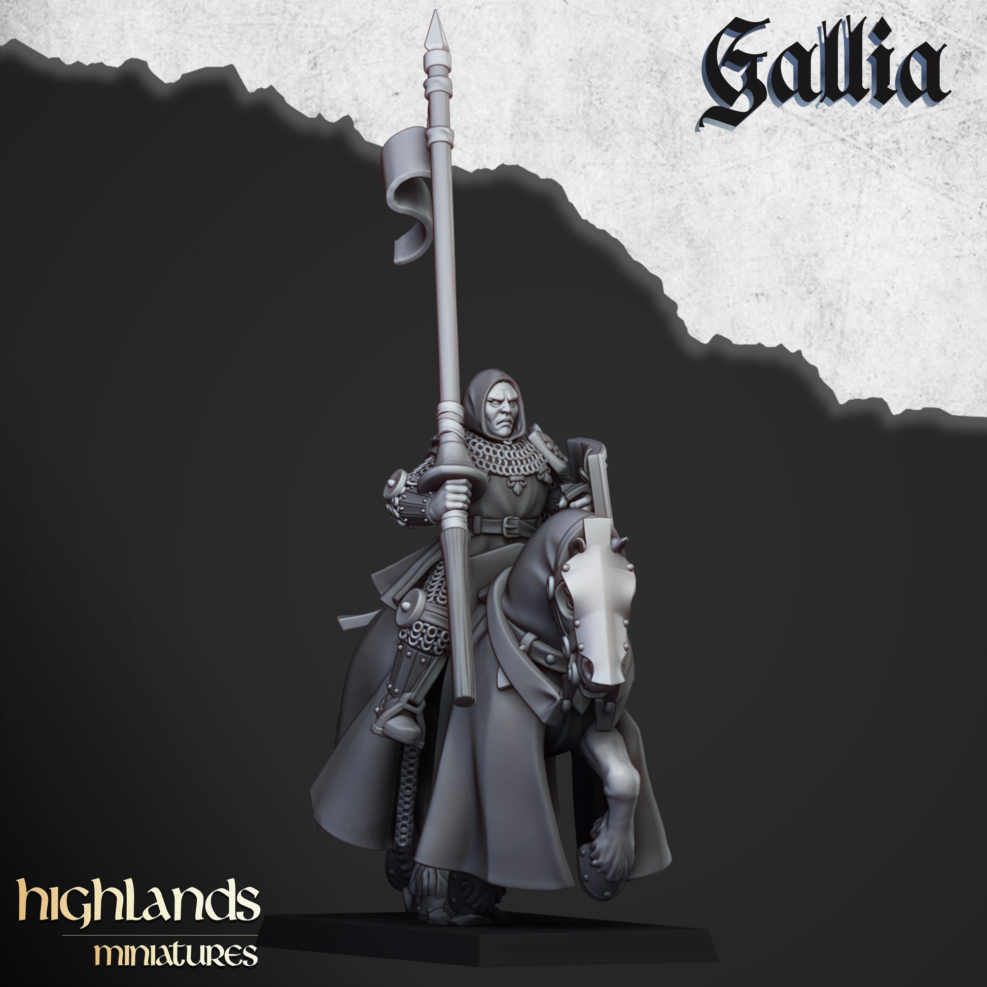 Miniatura Sir Lancelot, Alto Duque de Gallia Bretones resina 28mm sin pintar - Drakholm