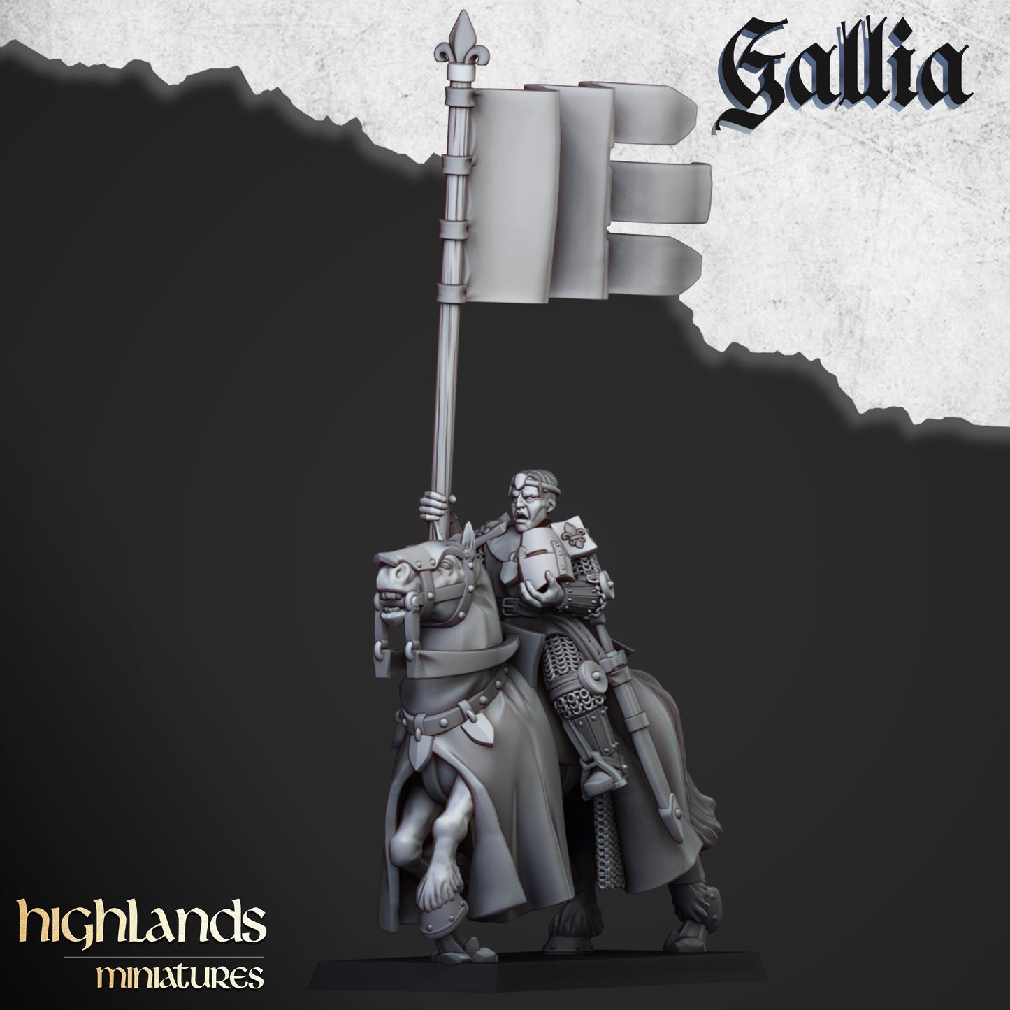 Miniatura Sir Lancelot, Alto Duque de Gallia Bretones resina 28mm sin pintar - Drakholm