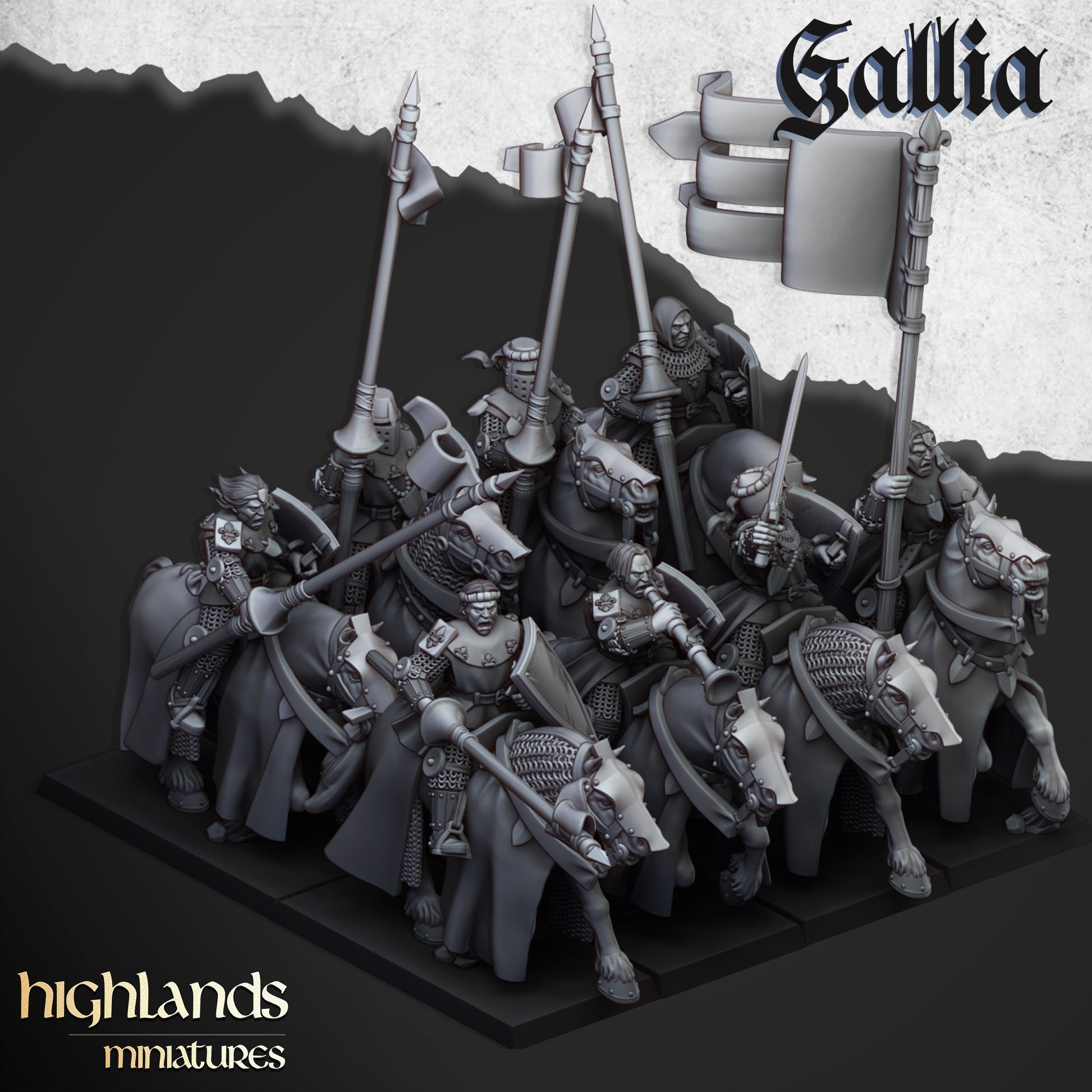 Miniatura Sir Lancelot, Alto Duque de Gallia Bretones resina 28mm sin pintar - Drakholm