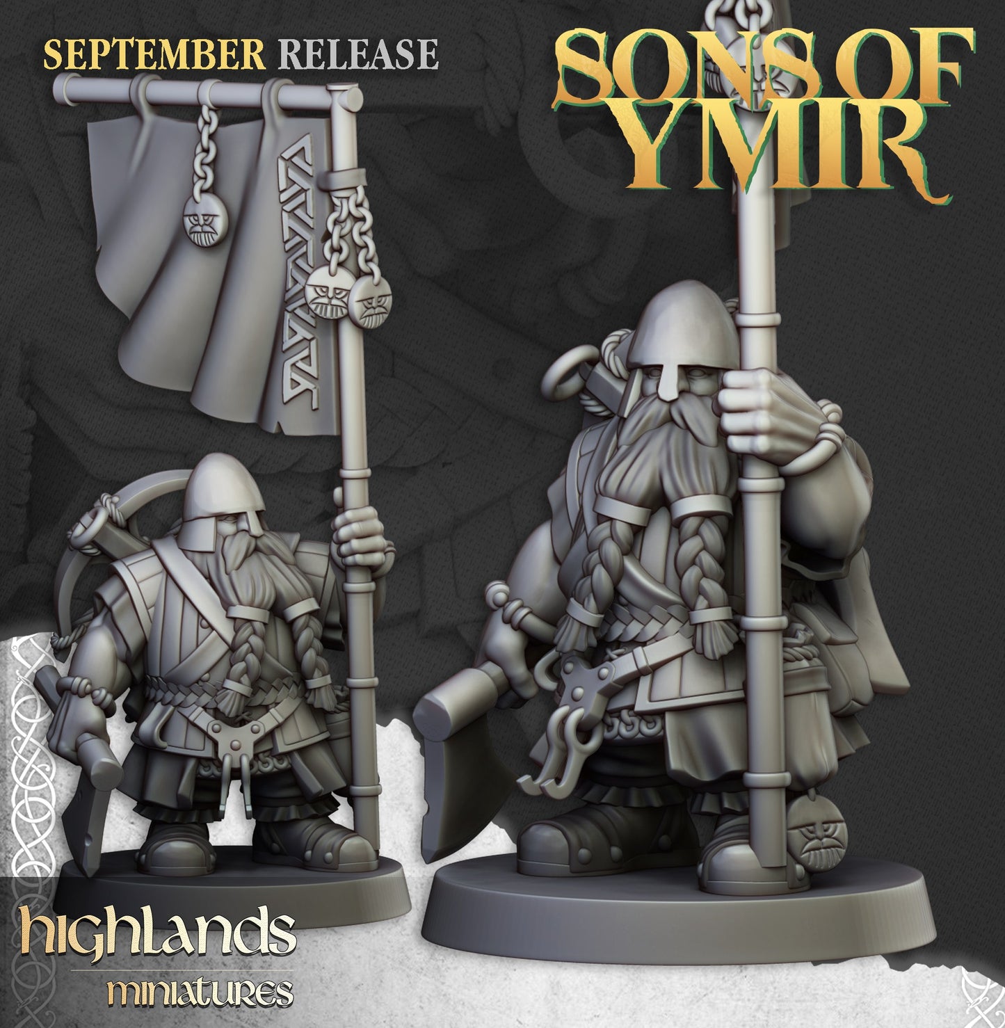 Miniatura Unidad de Ballesteros Enanos Enanos resina 28mm sin pintar - Drakholm