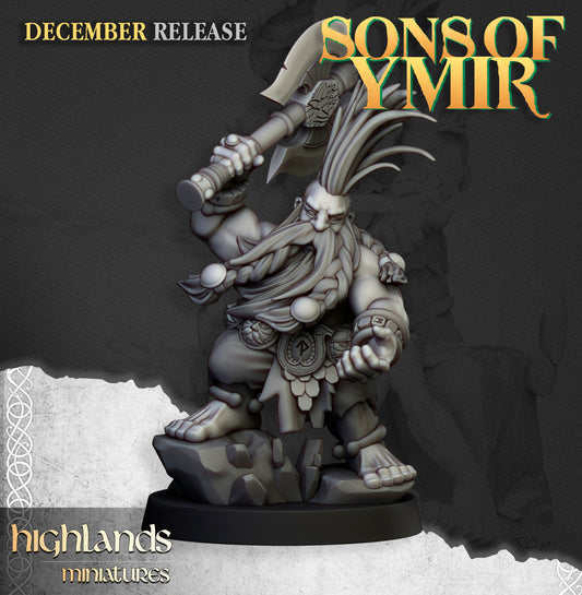 Miniatura Cazador de Demonios Enanos resina 28mm sin pintar - Drakholm