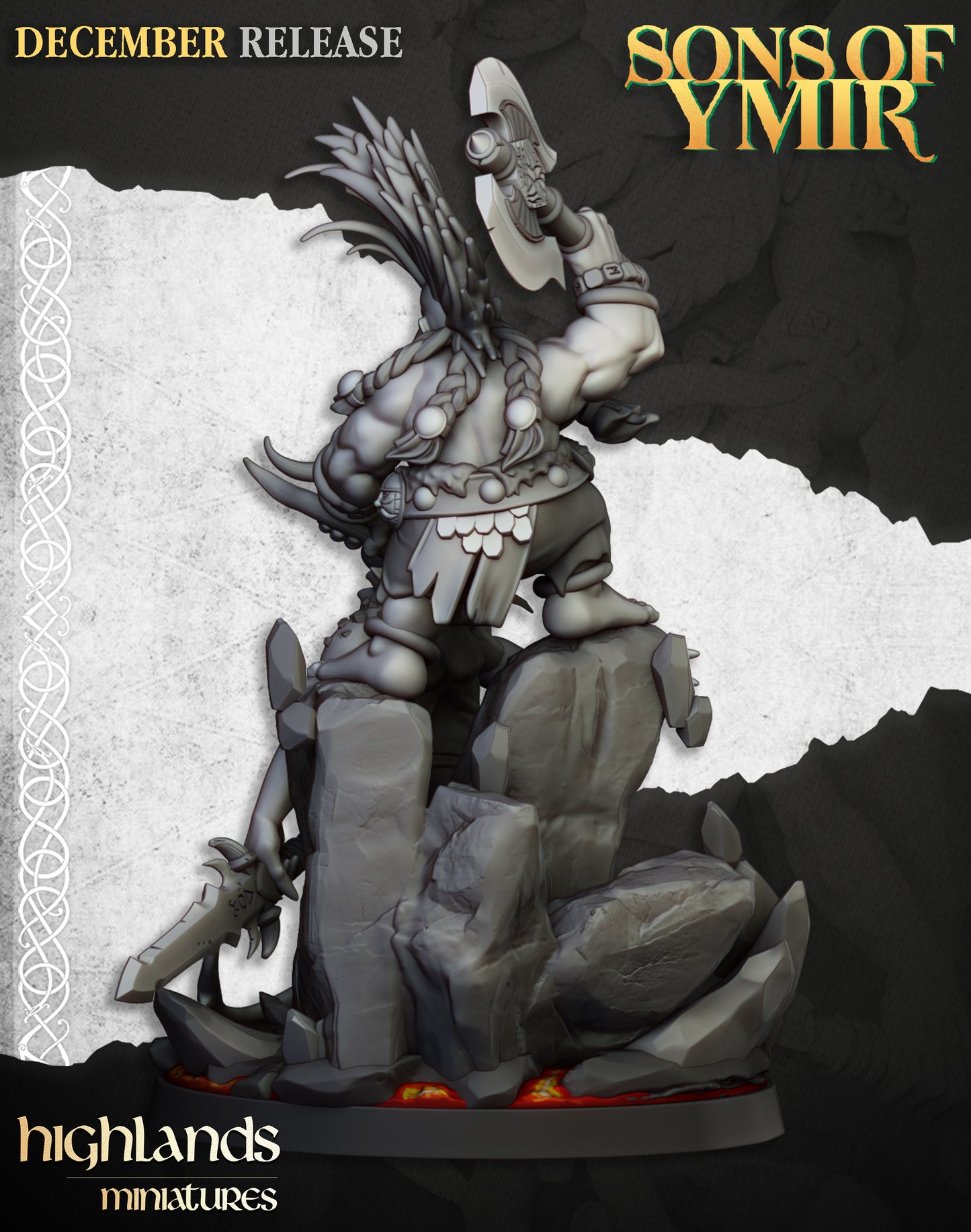 Miniatura Cazador de Demonios Enanos resina 28mm sin pintar - Drakholm