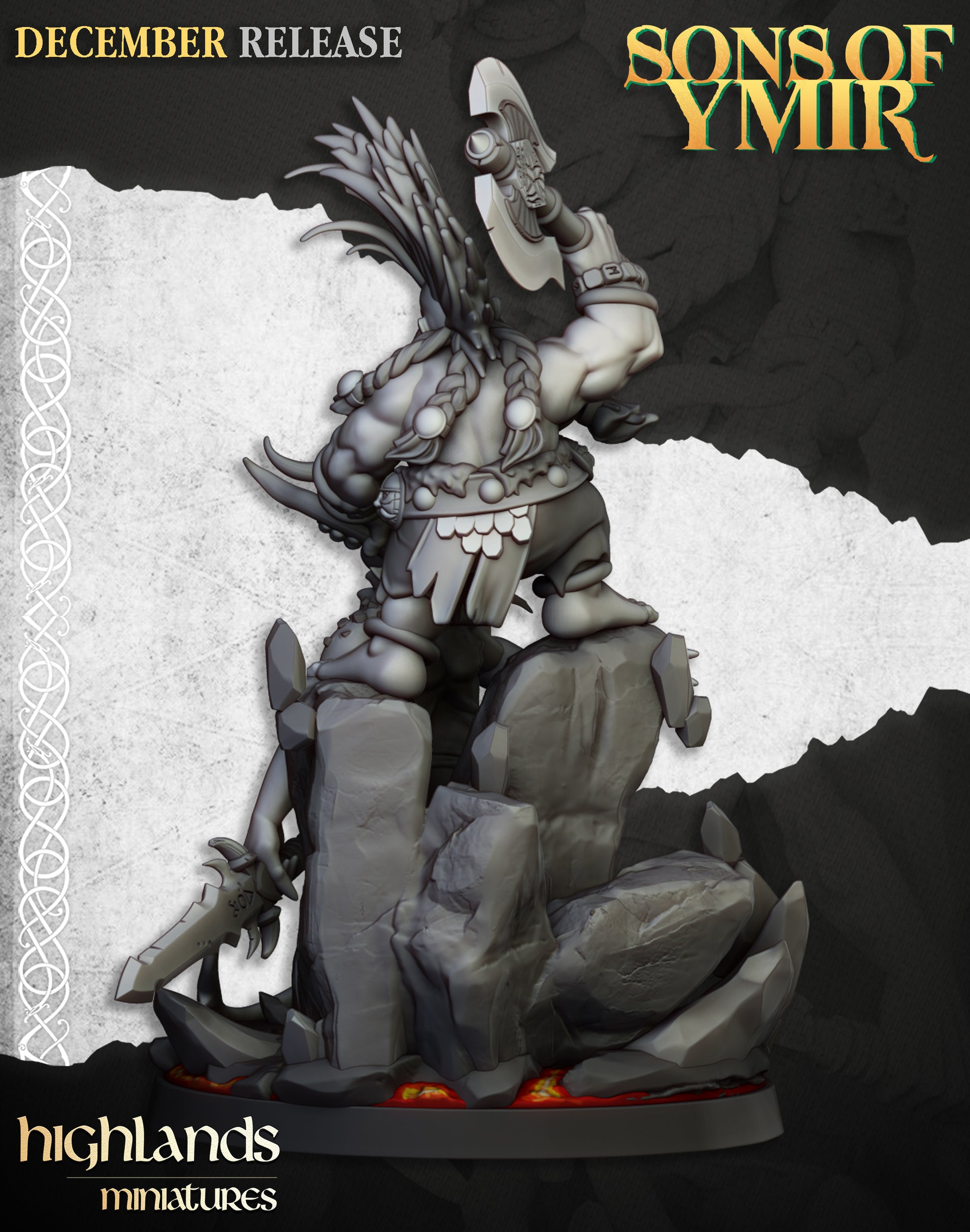 Miniatura Cazador de Demonios Enanos resina 28mm sin pintar - Drakholm