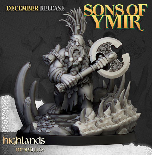 Miniatura Cazador de Dragones Enanos resina 28mm sin pintar - Drakholm