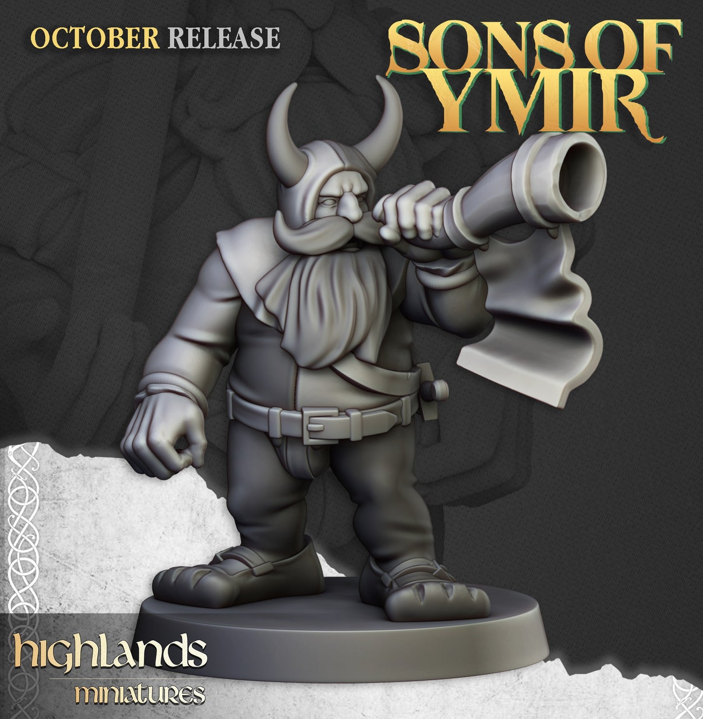 Miniatura Unidad de Piqueros Enanos Enanos resina 28mm sin pintar - Drakholm