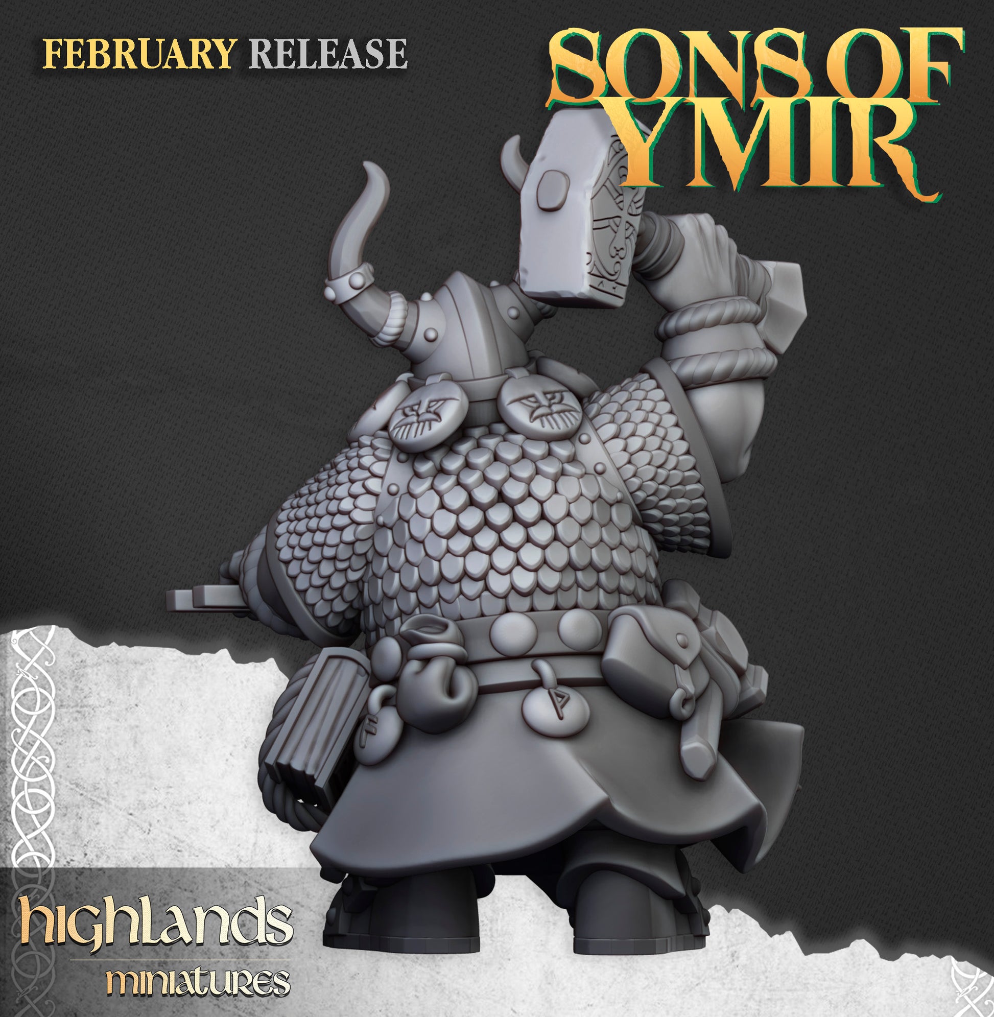 Miniatura Maestros Rúnicos y Forja Antigua Enanos resina 28mm sin pintar - Drakholm