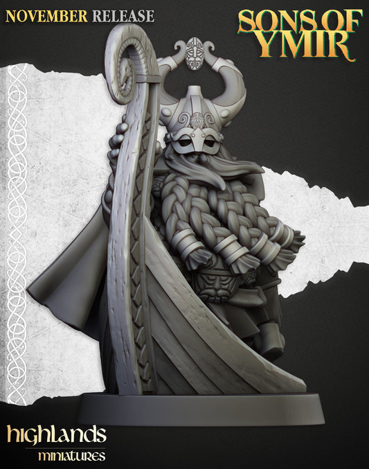 Miniatura Señor Marino Enano Enanos resina 28mm sin pintar - Drakholm