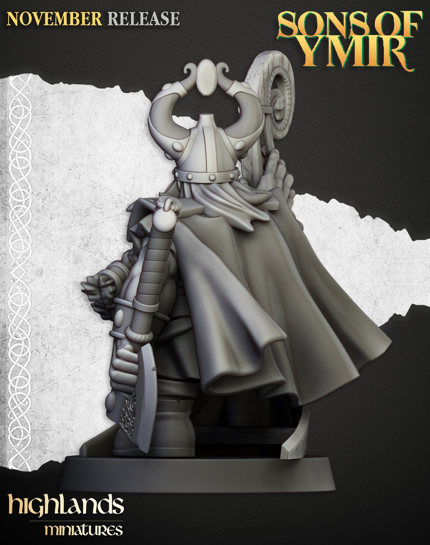 Miniatura Señor Marino Enano Enanos resina 28mm sin pintar - Drakholm