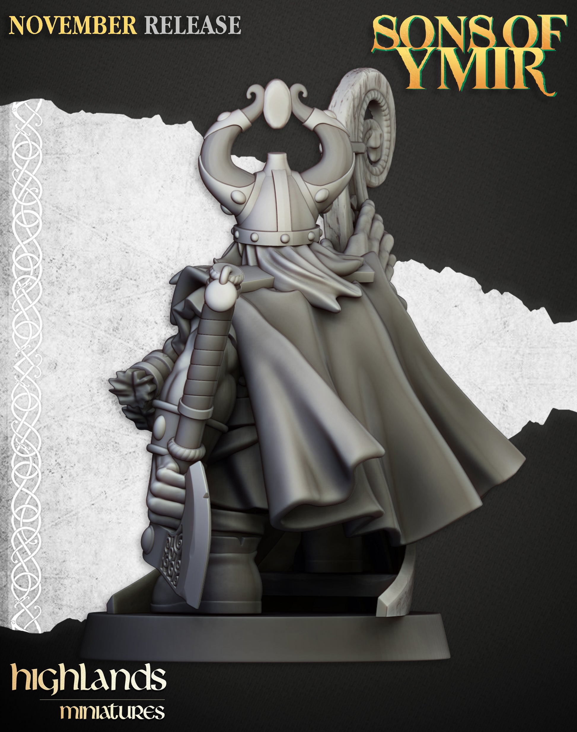 Miniatura Señor Marino Enano Enanos resina 28mm sin pintar - Drakholm