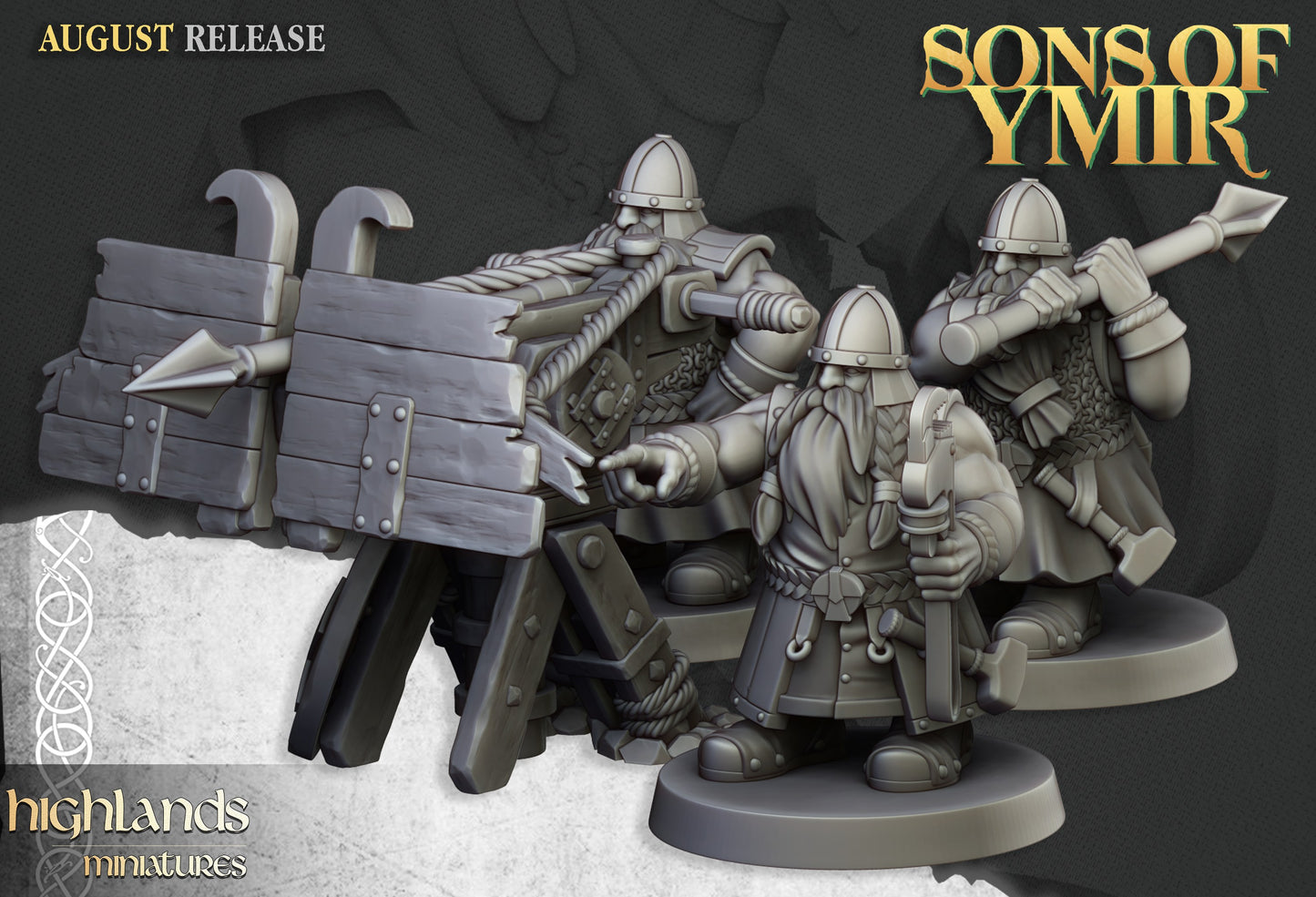 Miniatura Ballesta Enana Enanos resina 28mm sin pintar - Drakholm