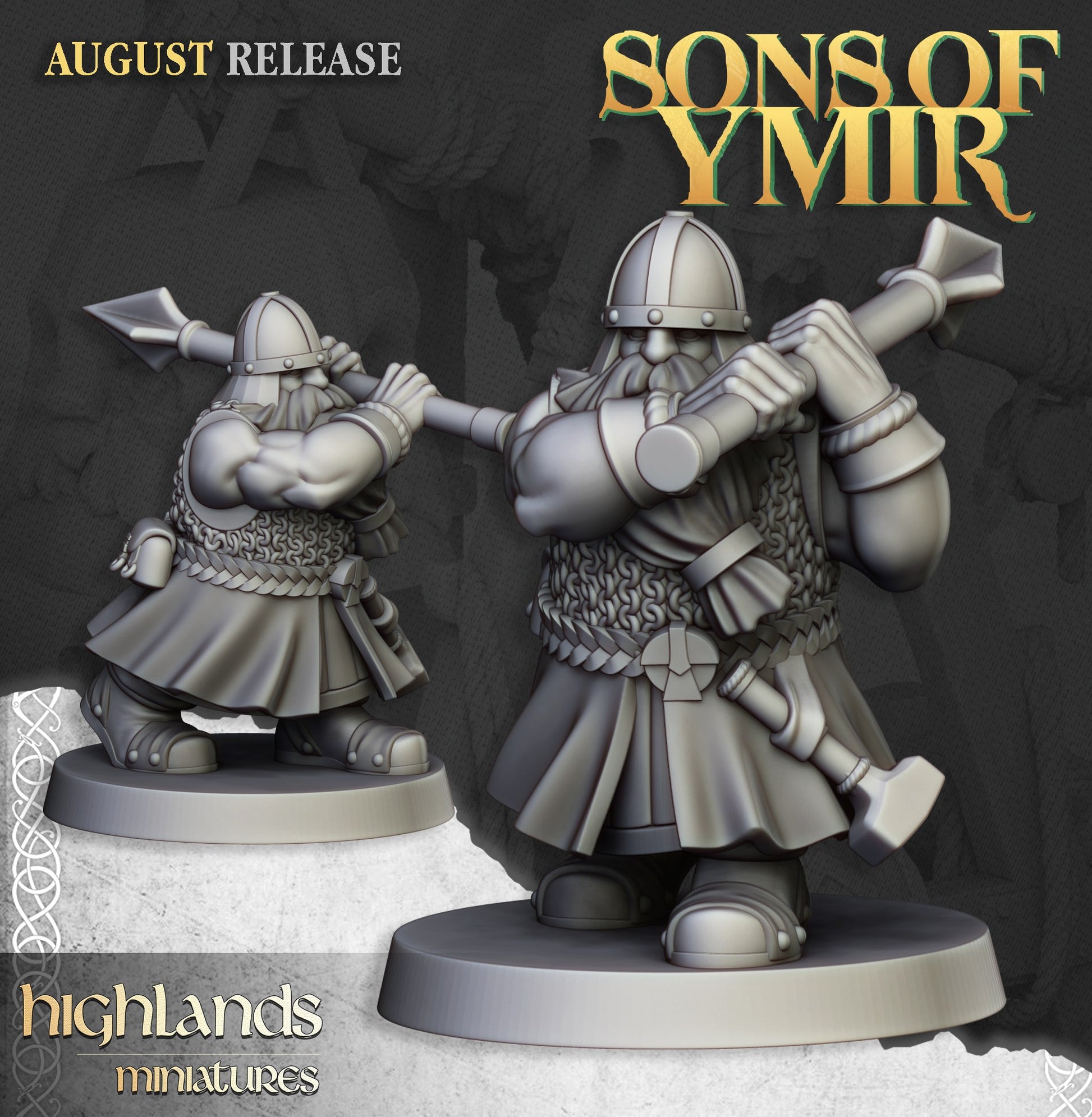 Miniatura Ballesta Enana Enanos resina 28mm sin pintar - Drakholm