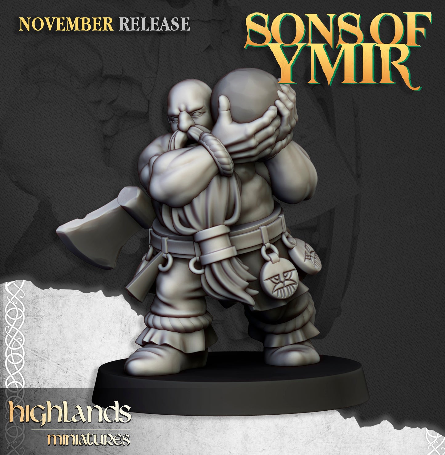 Miniatura Cañón Enano Enanos resina 28mm sin pintar - Drakholm
