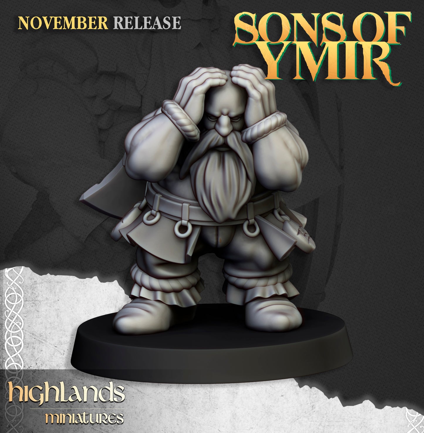 Miniatura Cañón Enano Enanos resina 28mm sin pintar - Drakholm