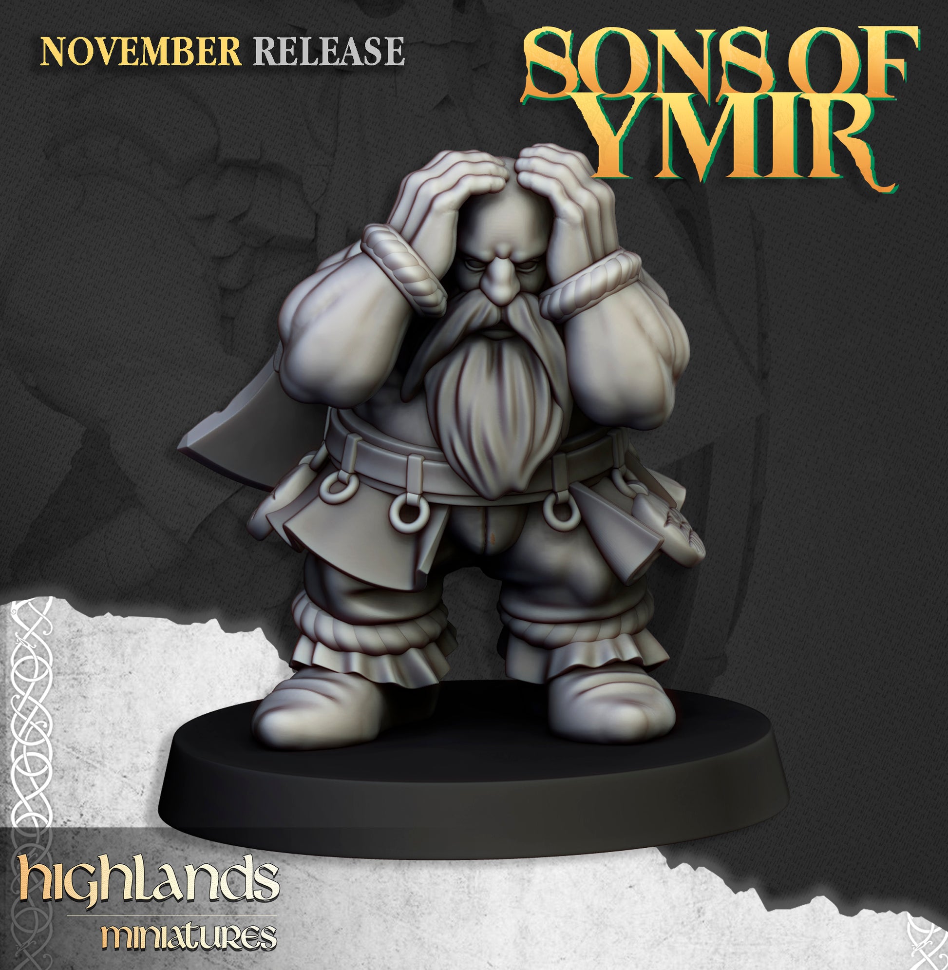 Miniatura Cañón Enano Enanos resina 28mm sin pintar - Drakholm