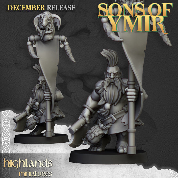 Miniatura Cazador de la Muerte Enanos resina 28mm sin pintar - Drakholm