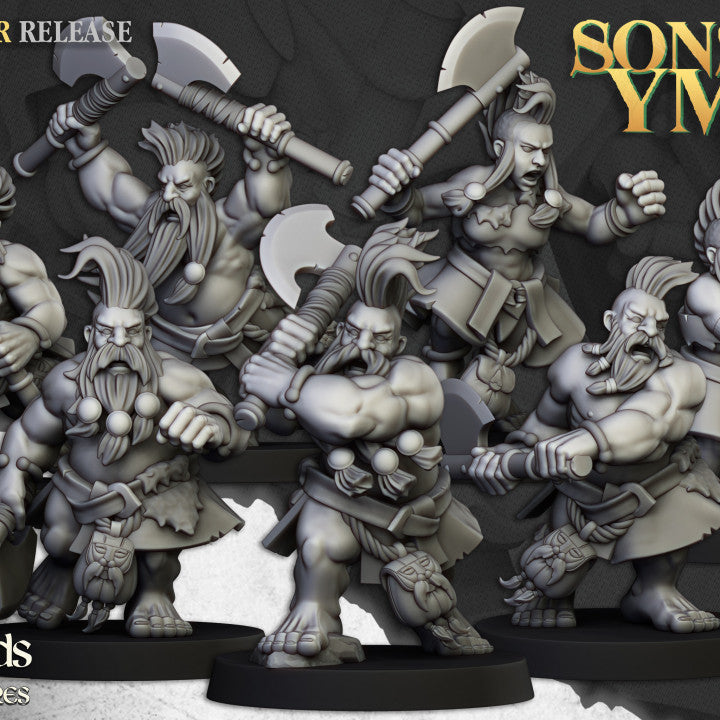 Miniatura Cazador de la Muerte Enanos resina 28mm sin pintar - Drakholm