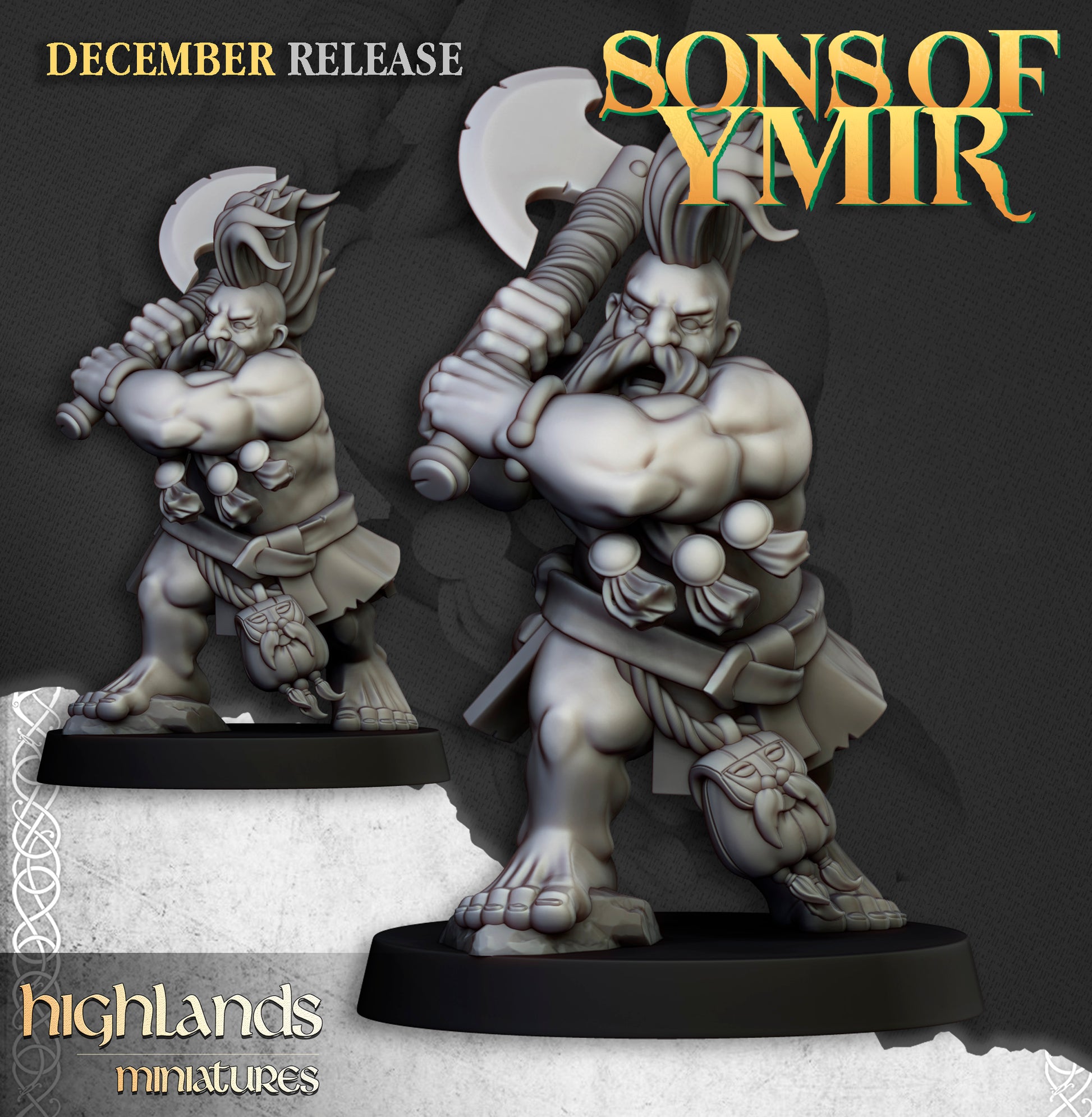 Miniatura Cazador de la Muerte Enanos resina 28mm sin pintar - Drakholm